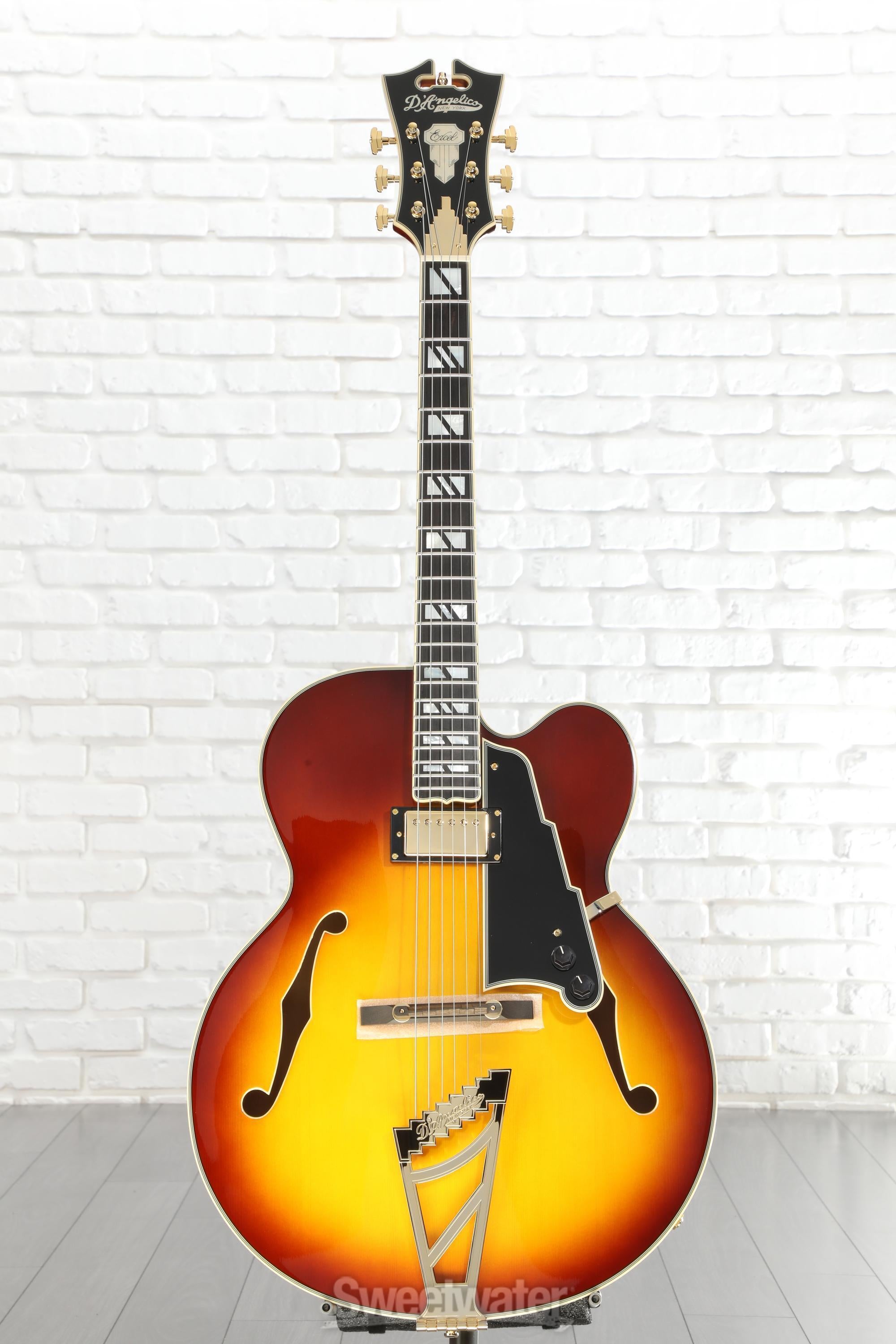 D'Angelico Excel EXL-1 Hollowbody Electric Guitar - Dark Iced Tea