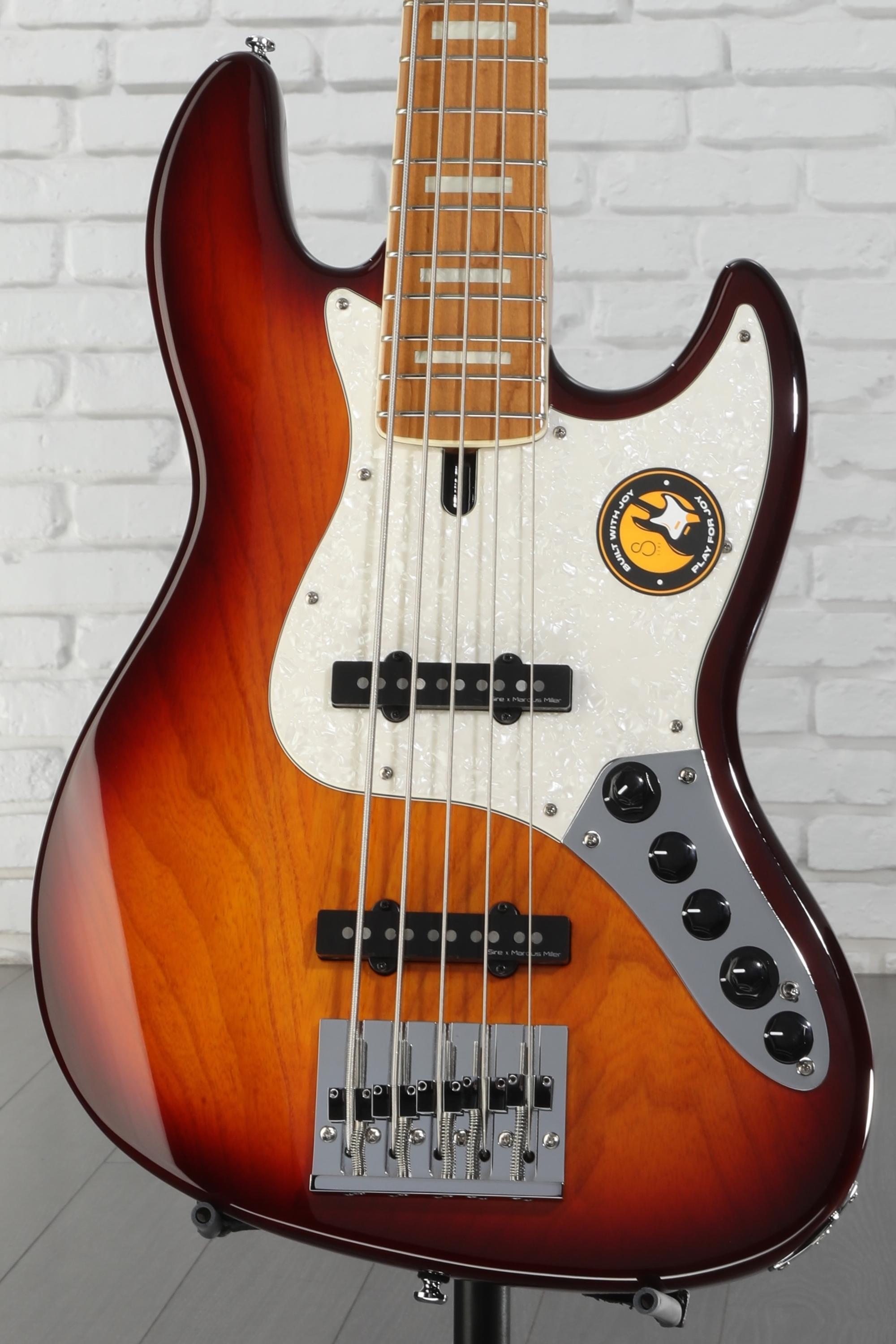 Sire Marcus Miller V8 5-string Bass Guitar - Tobacco Sunburst