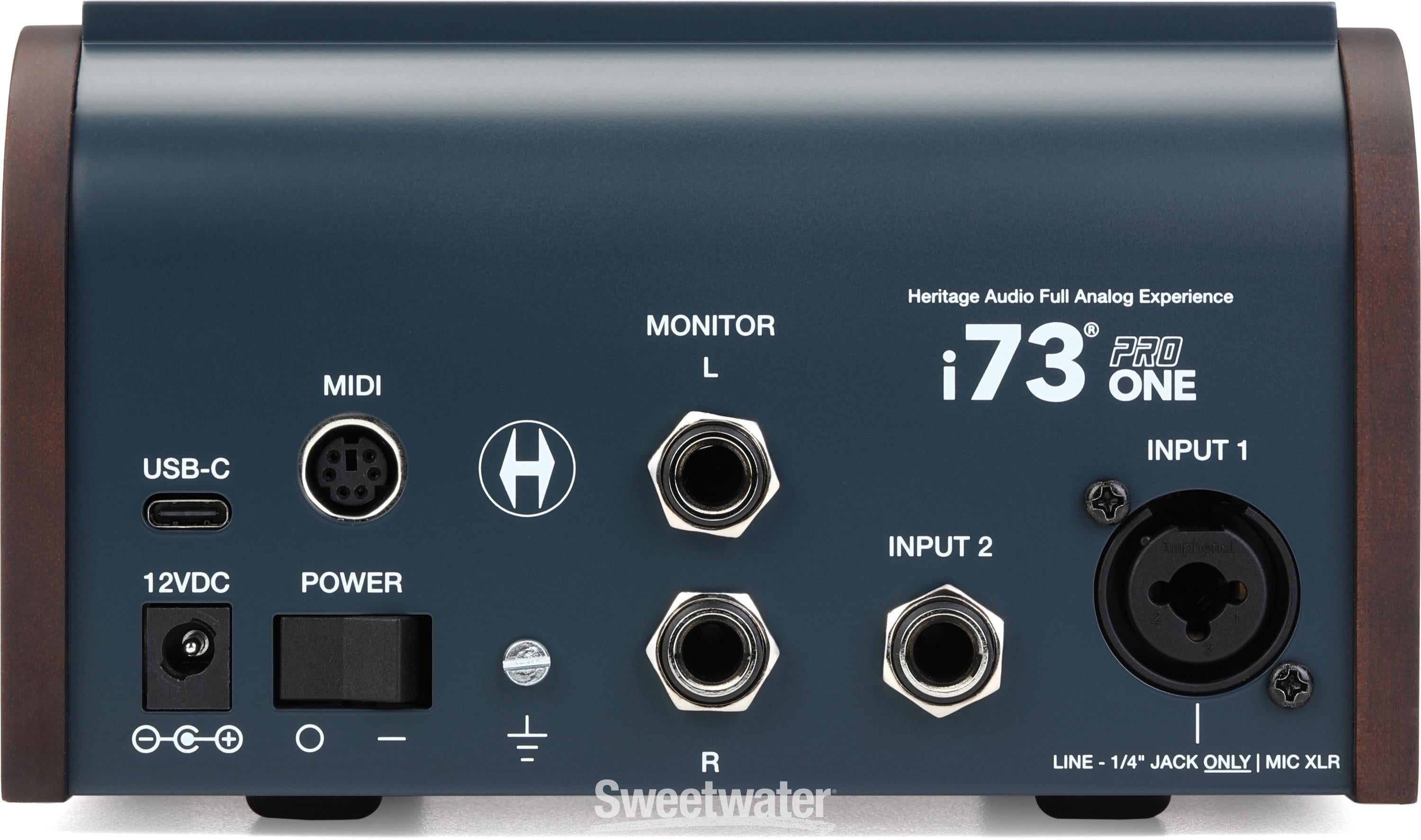 Heritage Audio i73 Pro One USB Audio Interface Reviews | Sweetwater