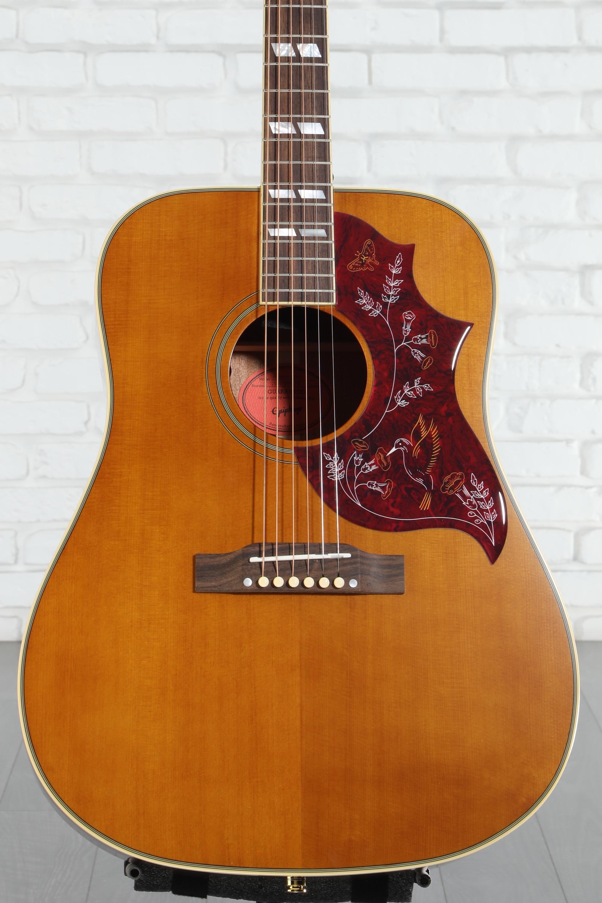 Epiphone Hummingbird Acoustic Guitar - Aged Natural Antique Gloss