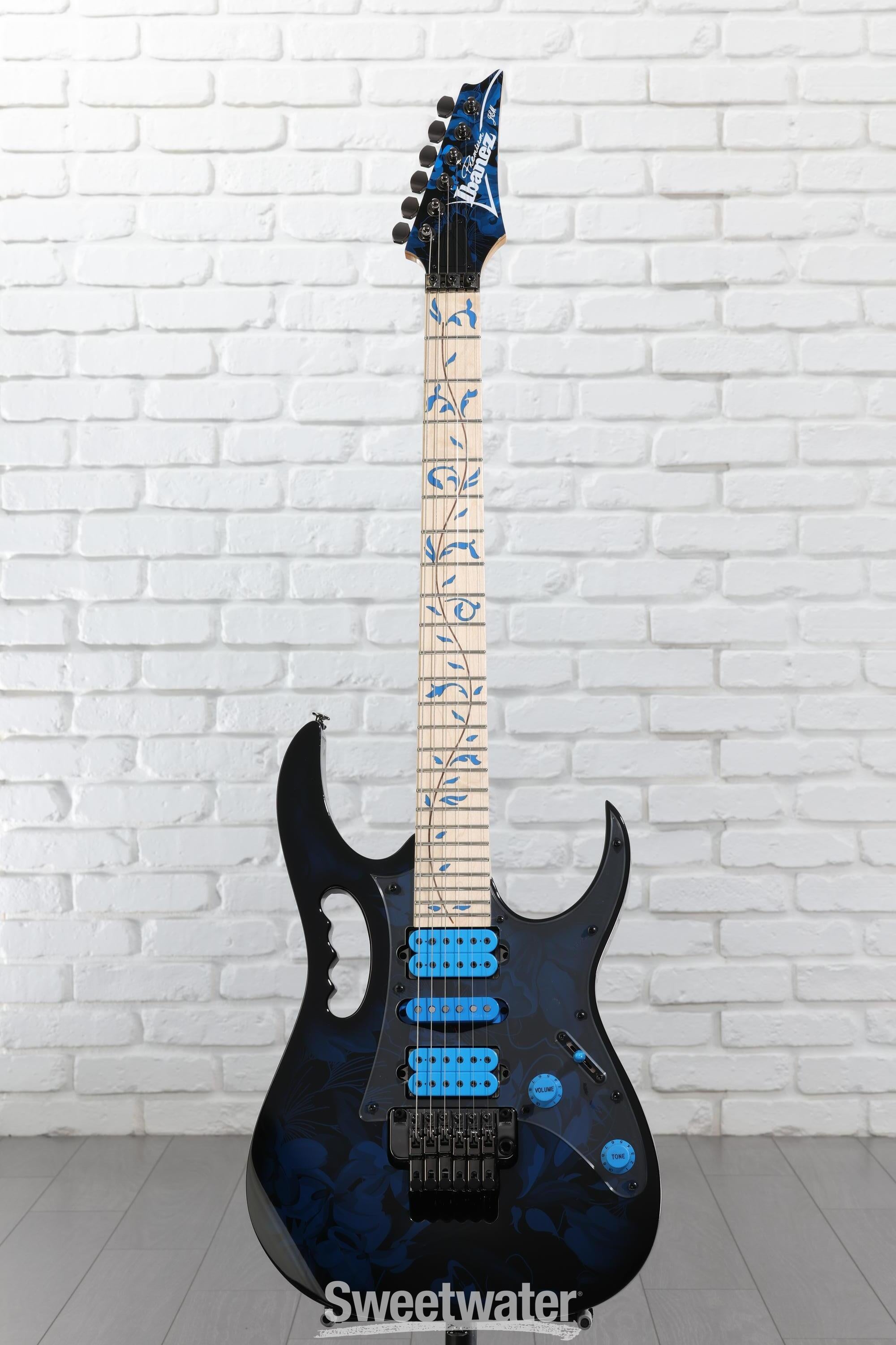 Ibanez Steve Vai Signature JEM77 - Blue Floral Pattern | Sweetwater