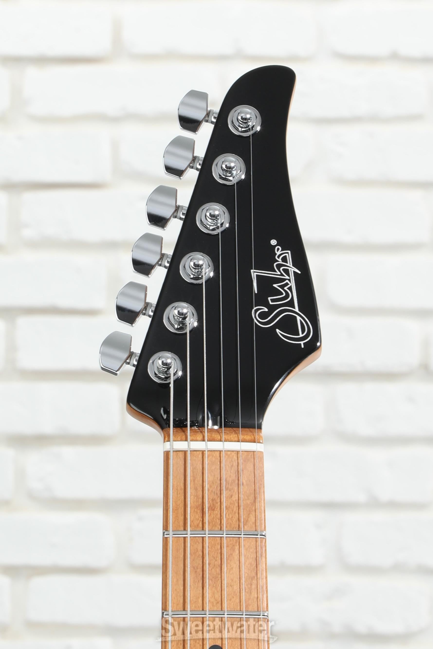 Suhr Modern Plus Electric Guitar - Trans Charcoal Burst