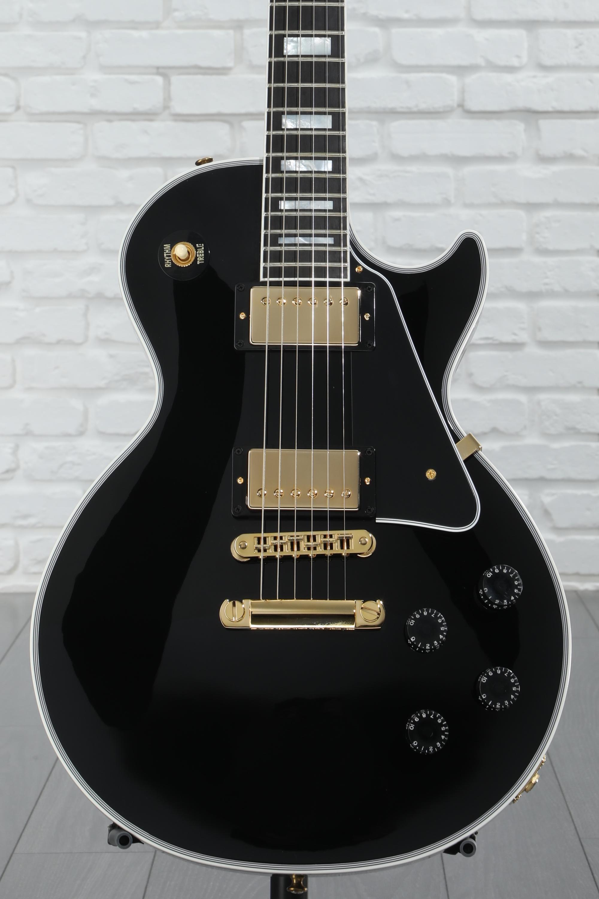 Sword Les Paul custom Ebony 約4.0kg Gibson Custom Les Paul Custom Electric Guitar - Ebony, Ebony