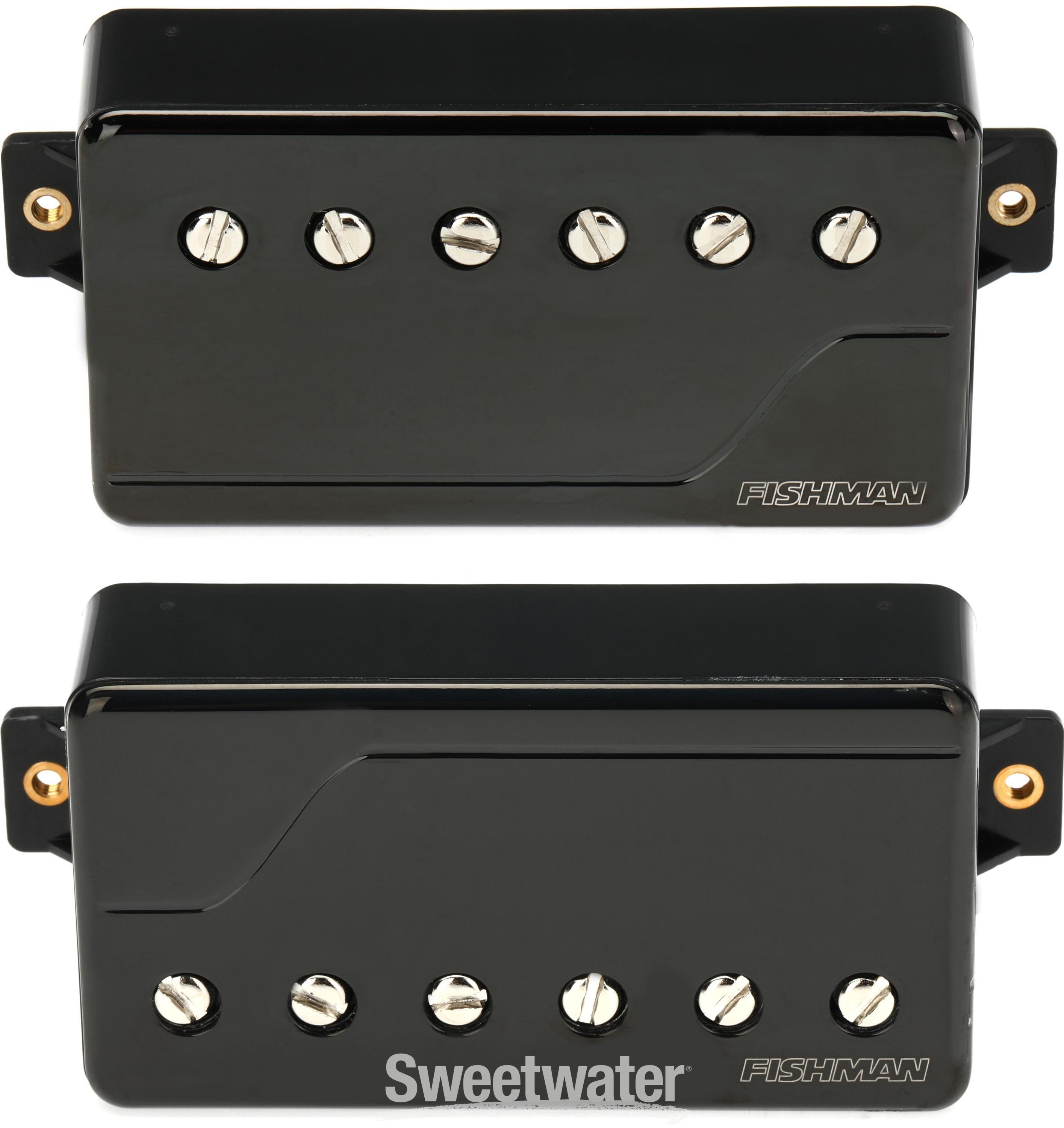 Fishman Fluence Devin Townsend Active Signature 2-piece Pickup Set - Black  Nickel | Sweetwater