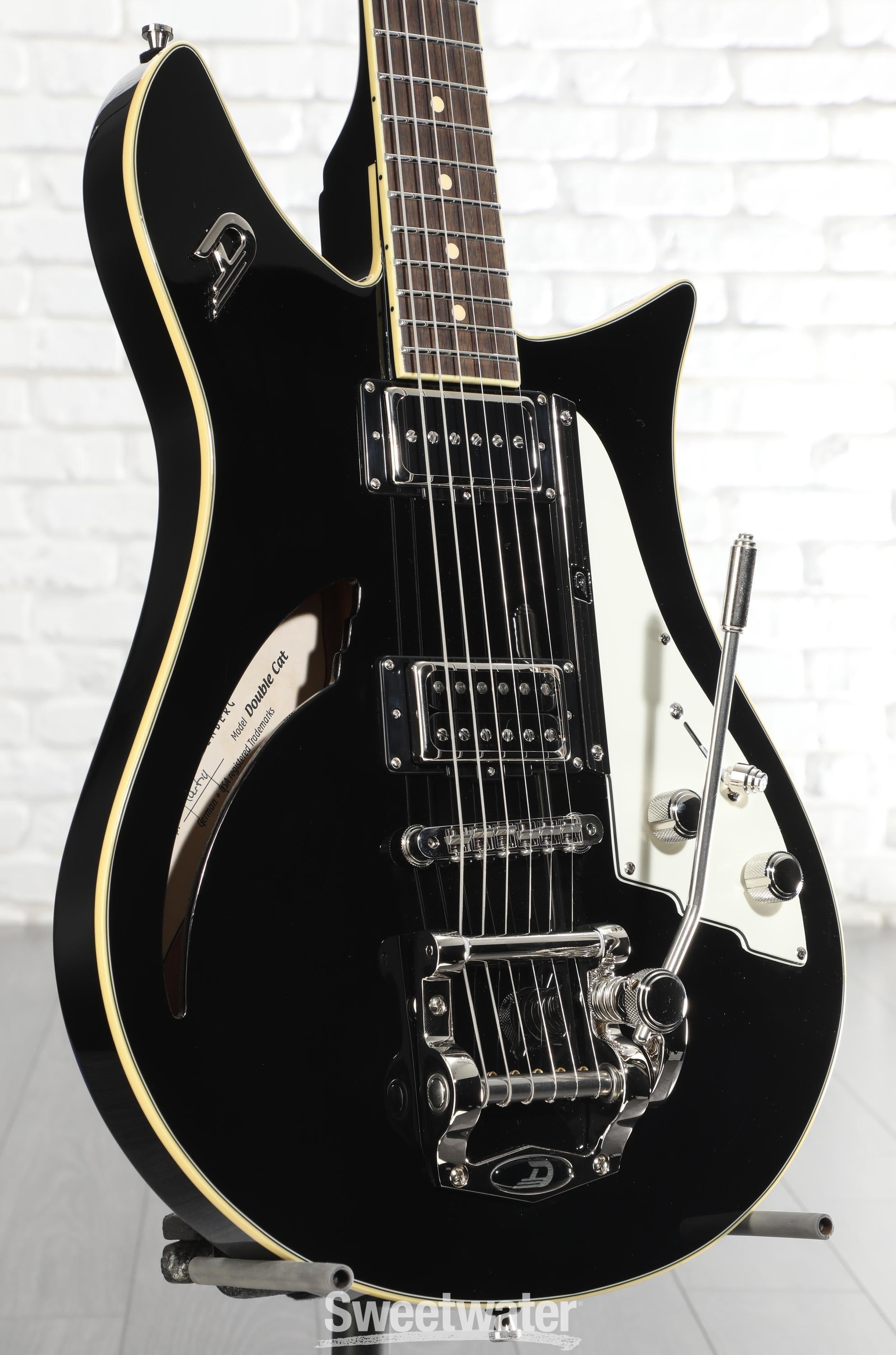Duesenberg Double Cat Electric Guitar - Black | Sweetwater