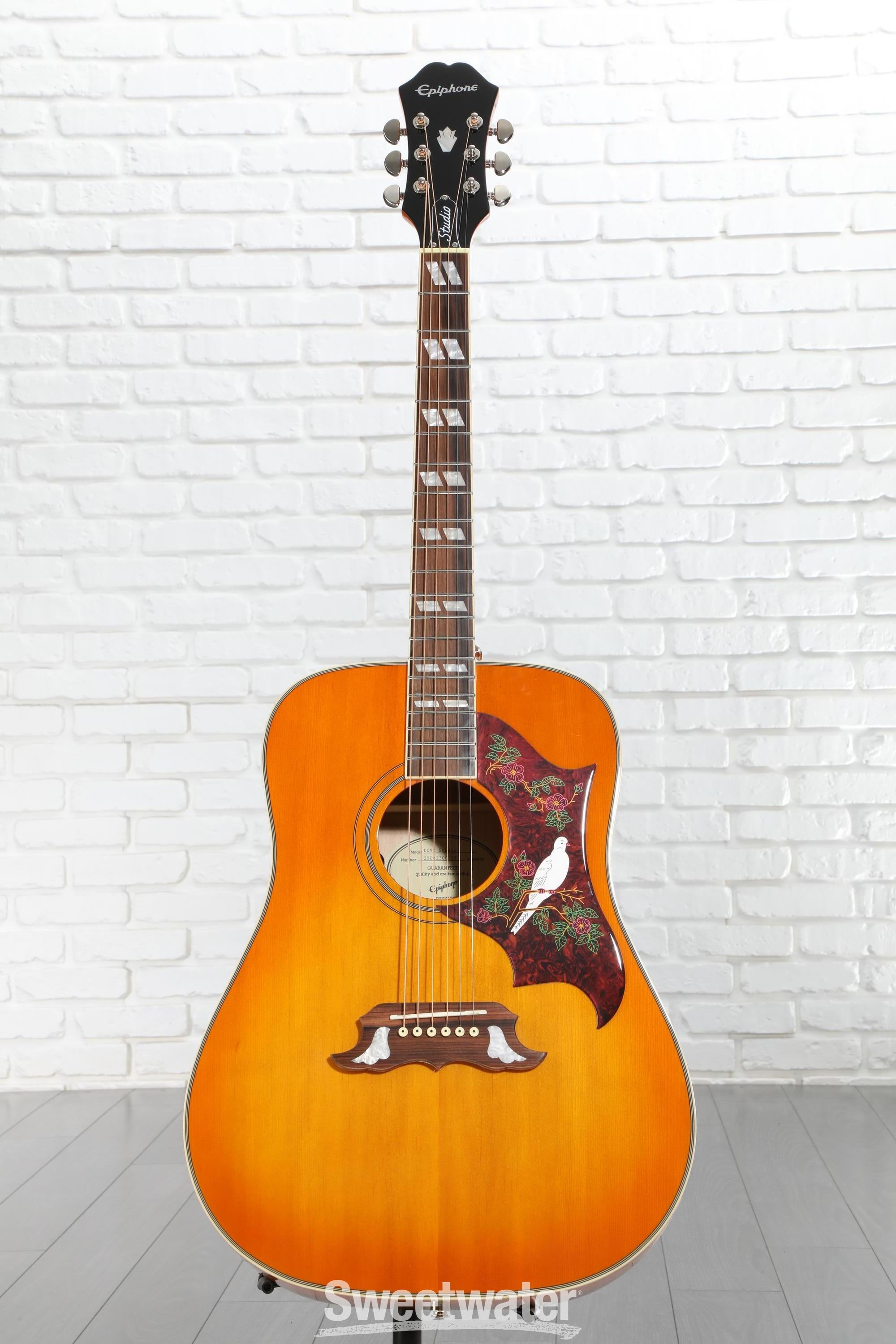 Epiphone Dove Studio Acoustic-electric Guitar - Violin Burst