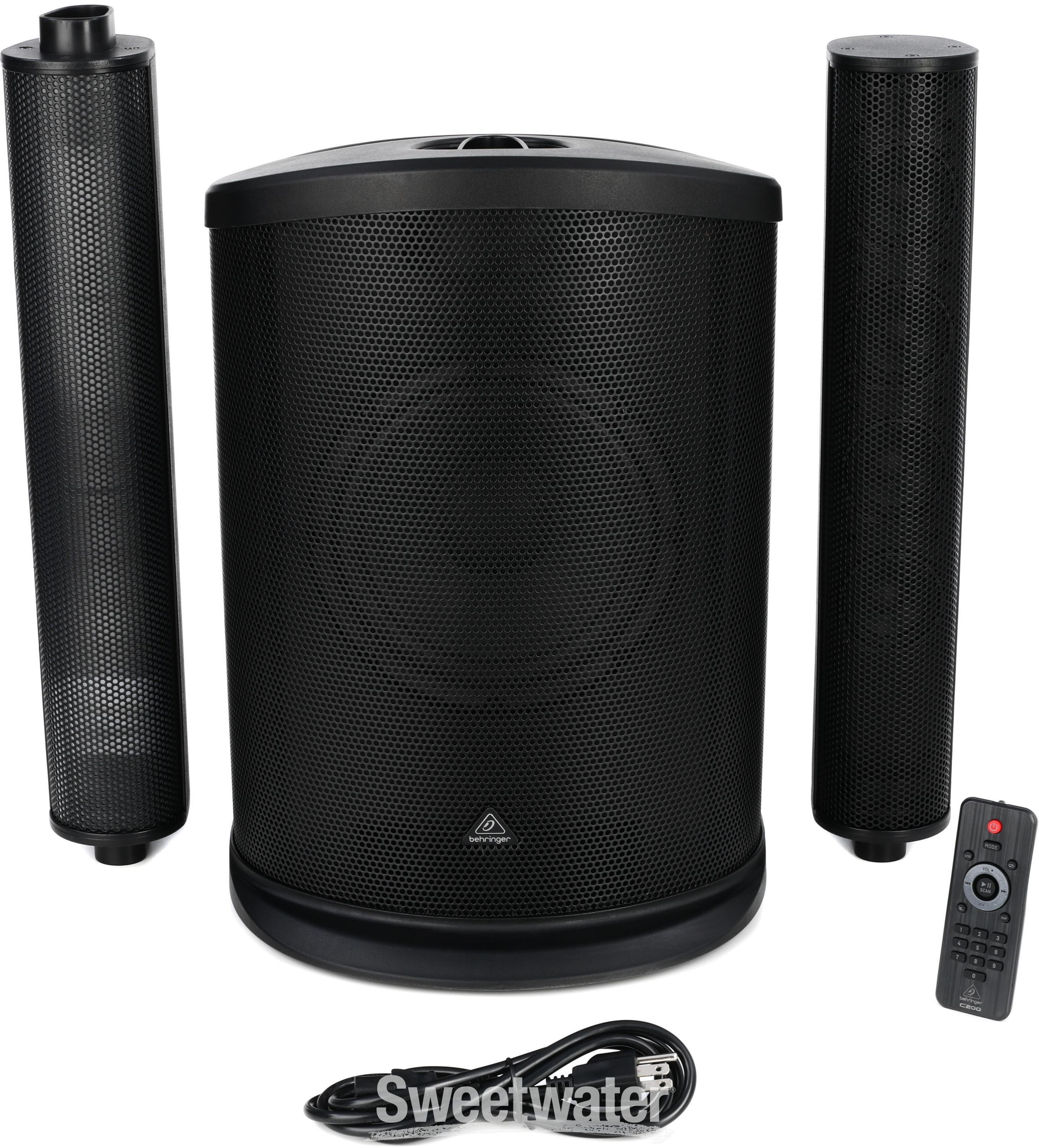 Behringer c200 200w powered column sale loudspeaker