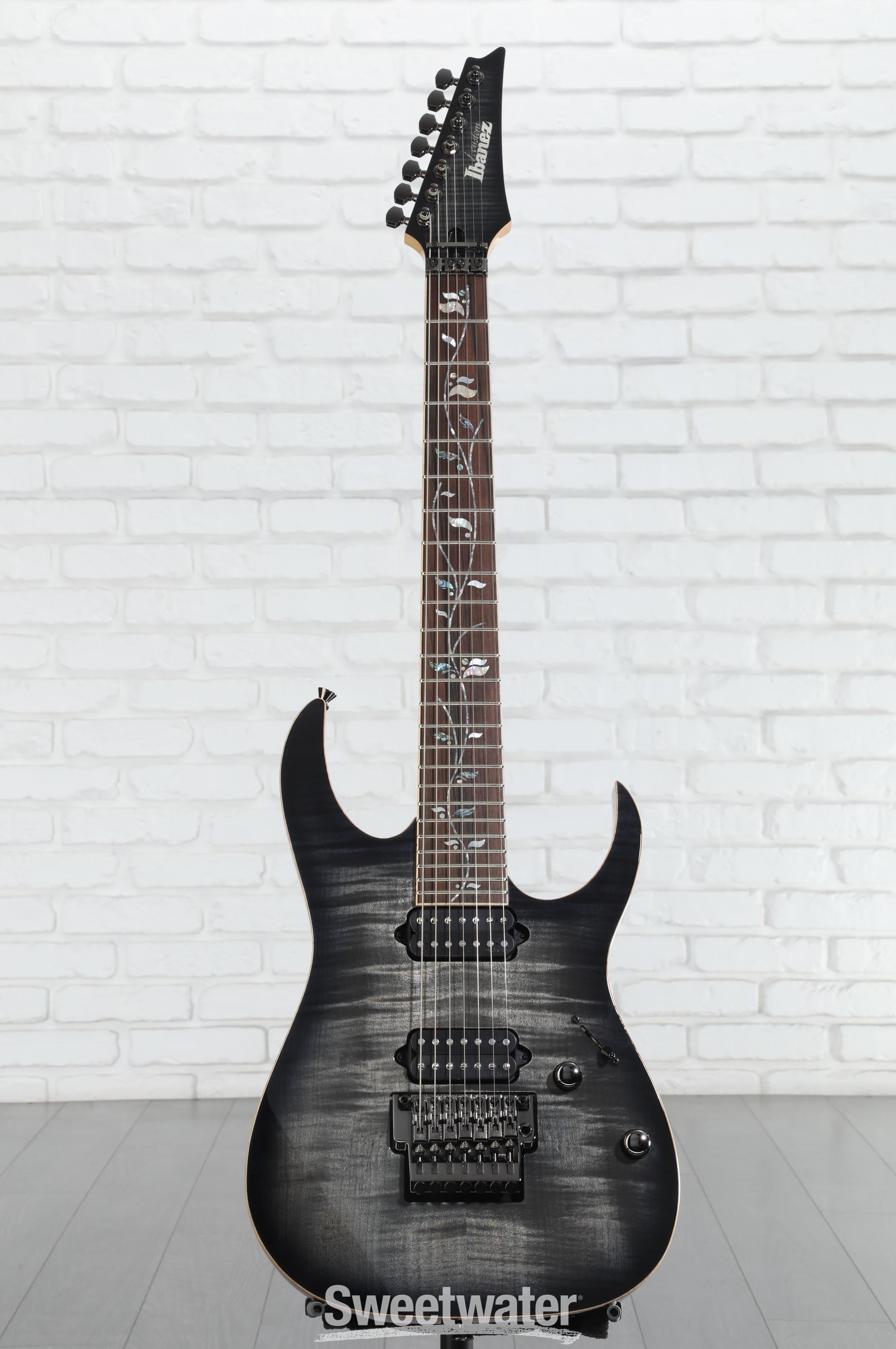 Ibanez J Custom RG8527 7-string Electric Guitar - Black Rutile