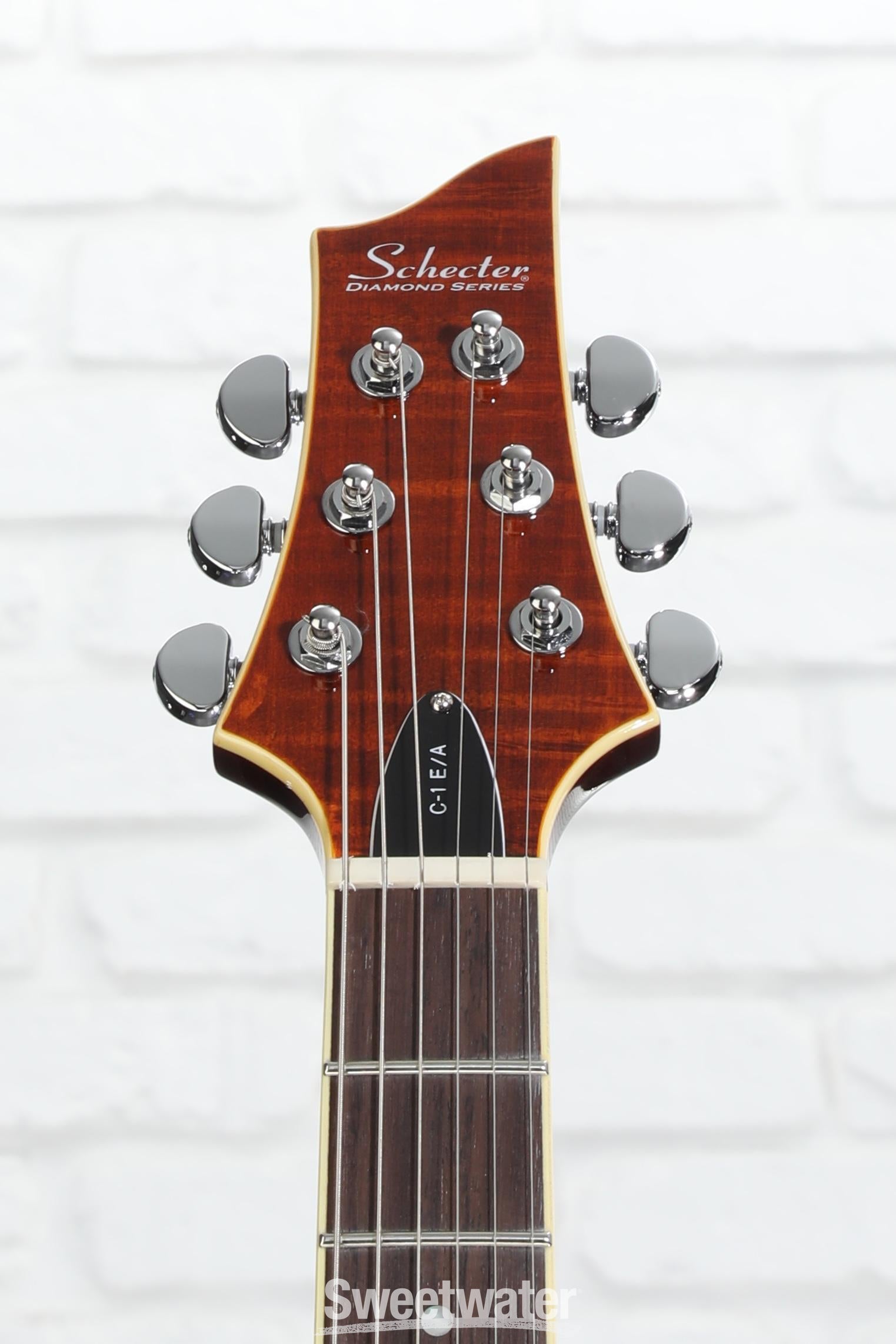 Schecter C-1 E/A Classic Semi-hollowbody Electric Guitar - Cats