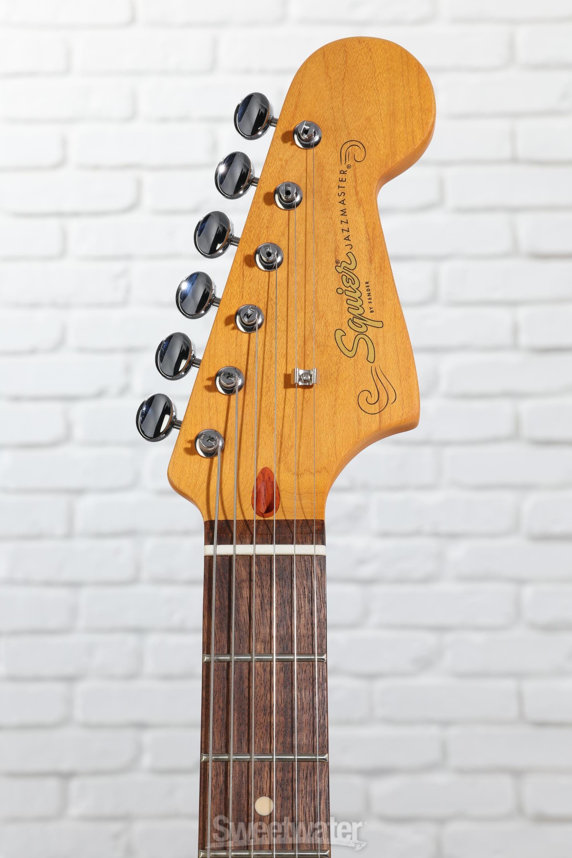 Squier J Mascis Signature Jazzmaster - Vintage White with Indian