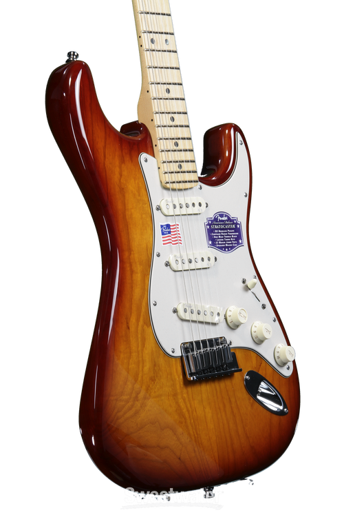 Fender American Deluxe Ash Strat - Tobacco Sunburst | Sweetwater