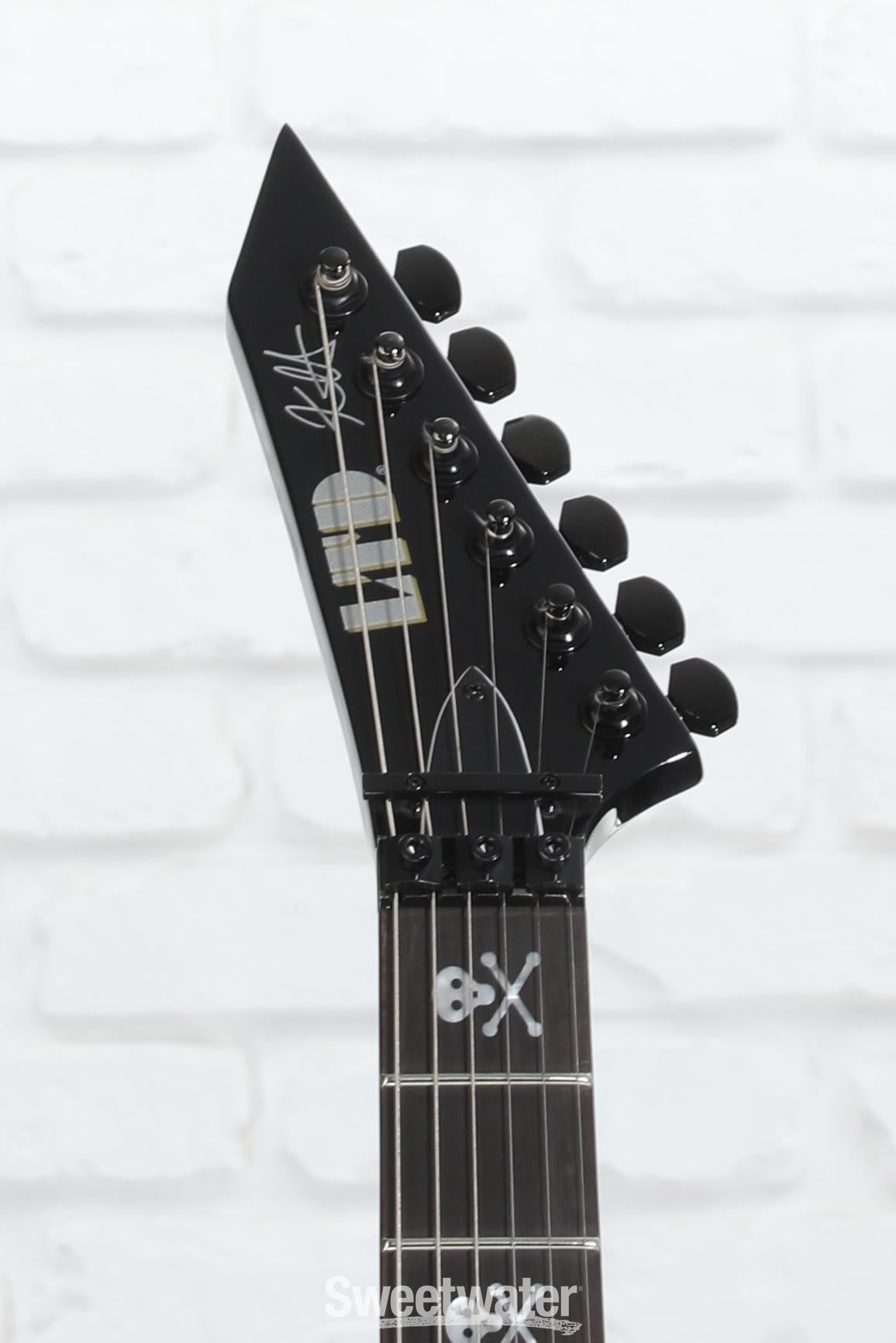 LTD KH-602 Black エレキギター ソフトケース付き ESP LTD Kirk Hammett Signature KH-602 - Black | Sweetwater