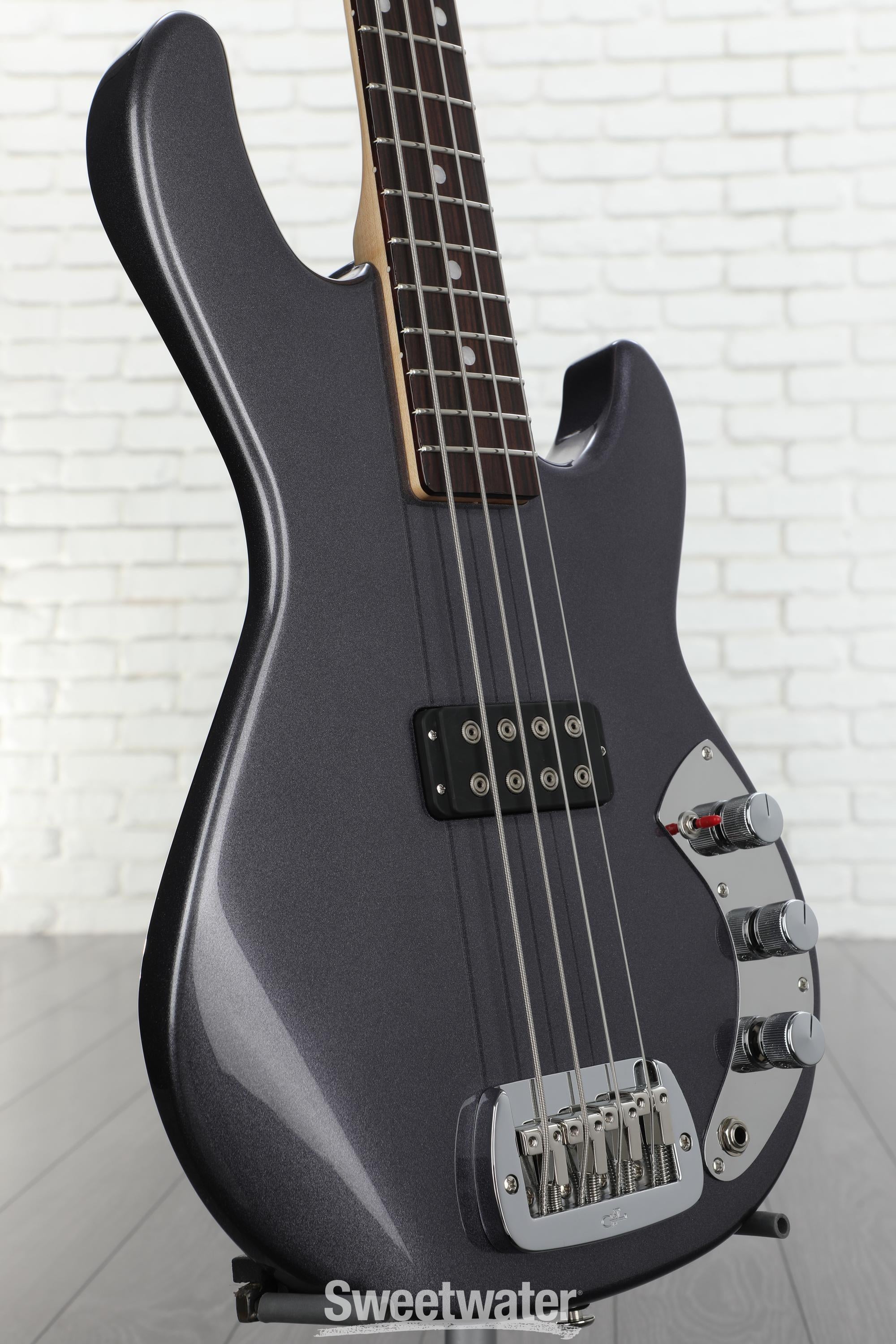 G&L CLF Research L-1000 Bass Guitar - Graphite Metallic | Sweetwater