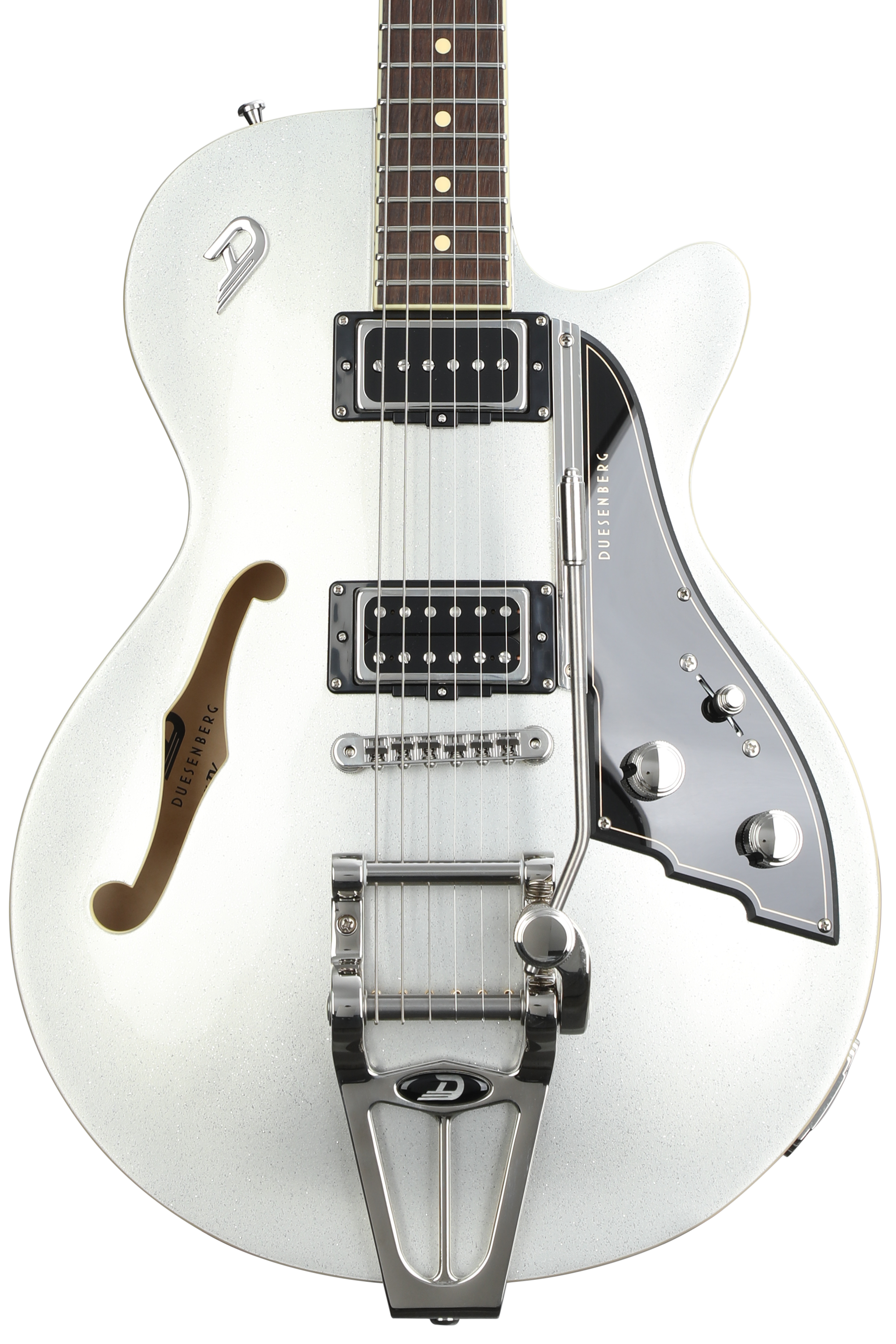 Duesenberg Starplayer TV Semi-hollowbody Electric Guitar - Silver Sparkle