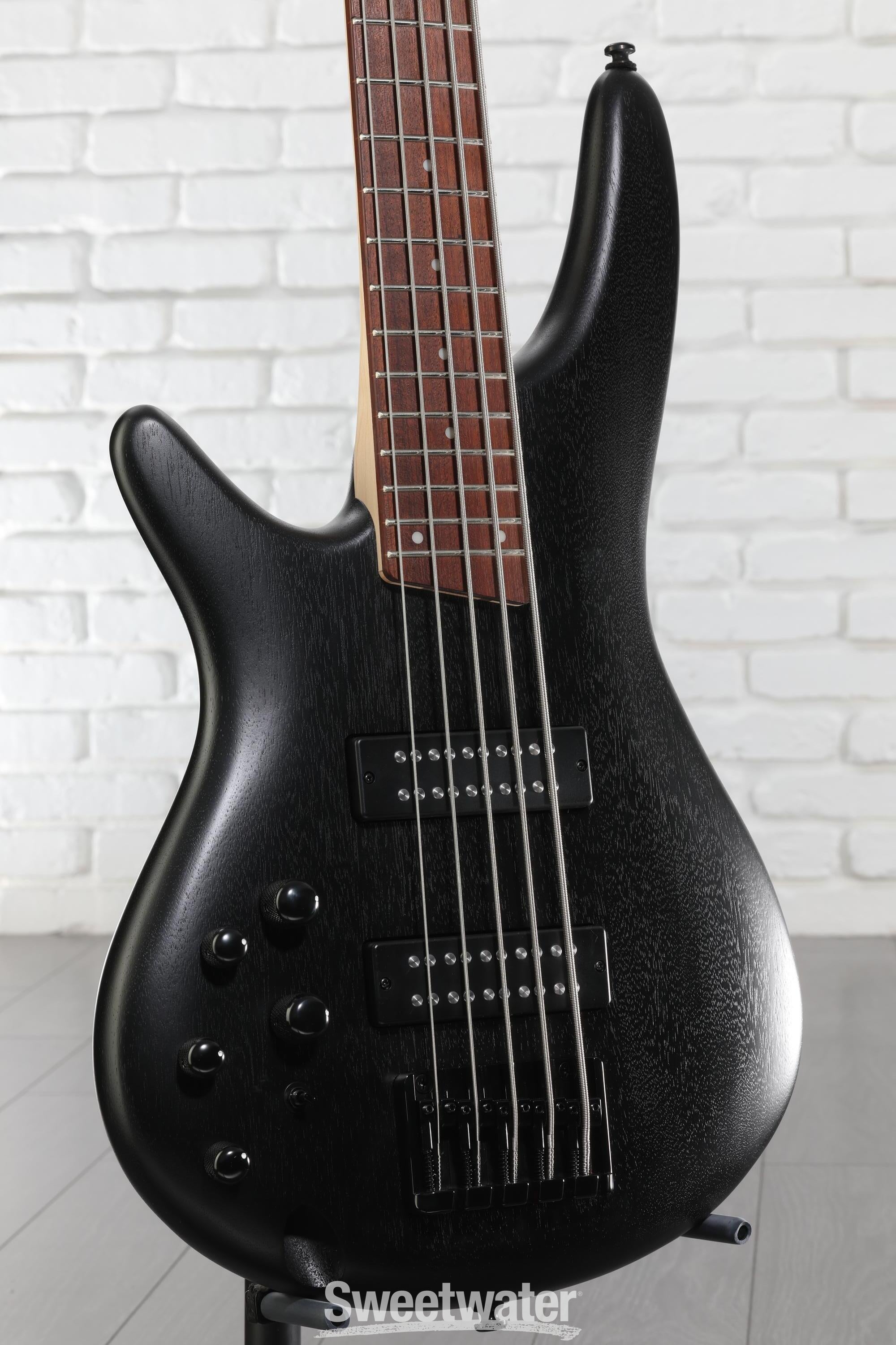 Ibanez Standard SR305EBL Left-handed Bass Guitar - Weathered Black