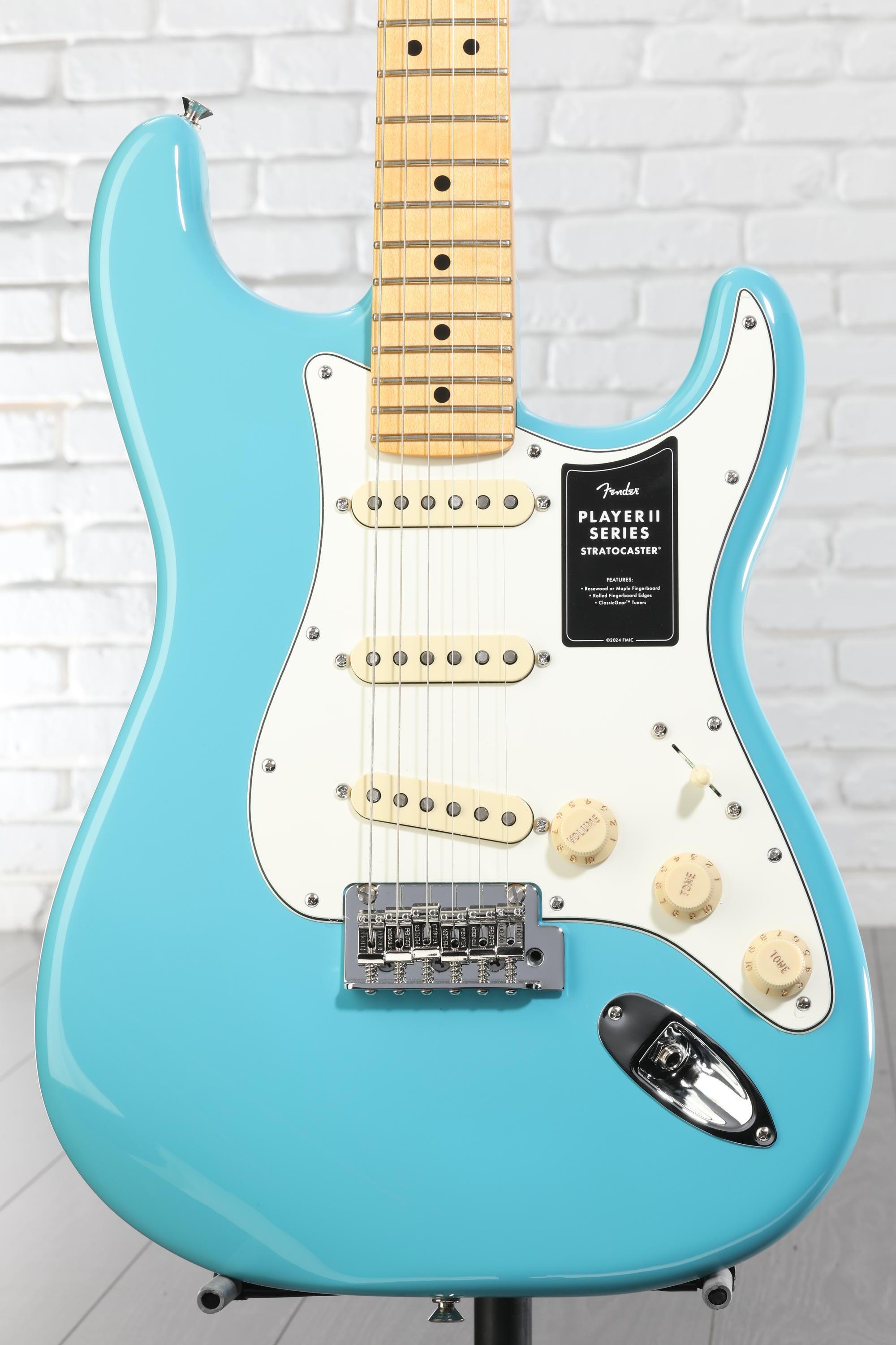 Fender Player II Stratocaster Electric Guitar - Aquatone Blue with