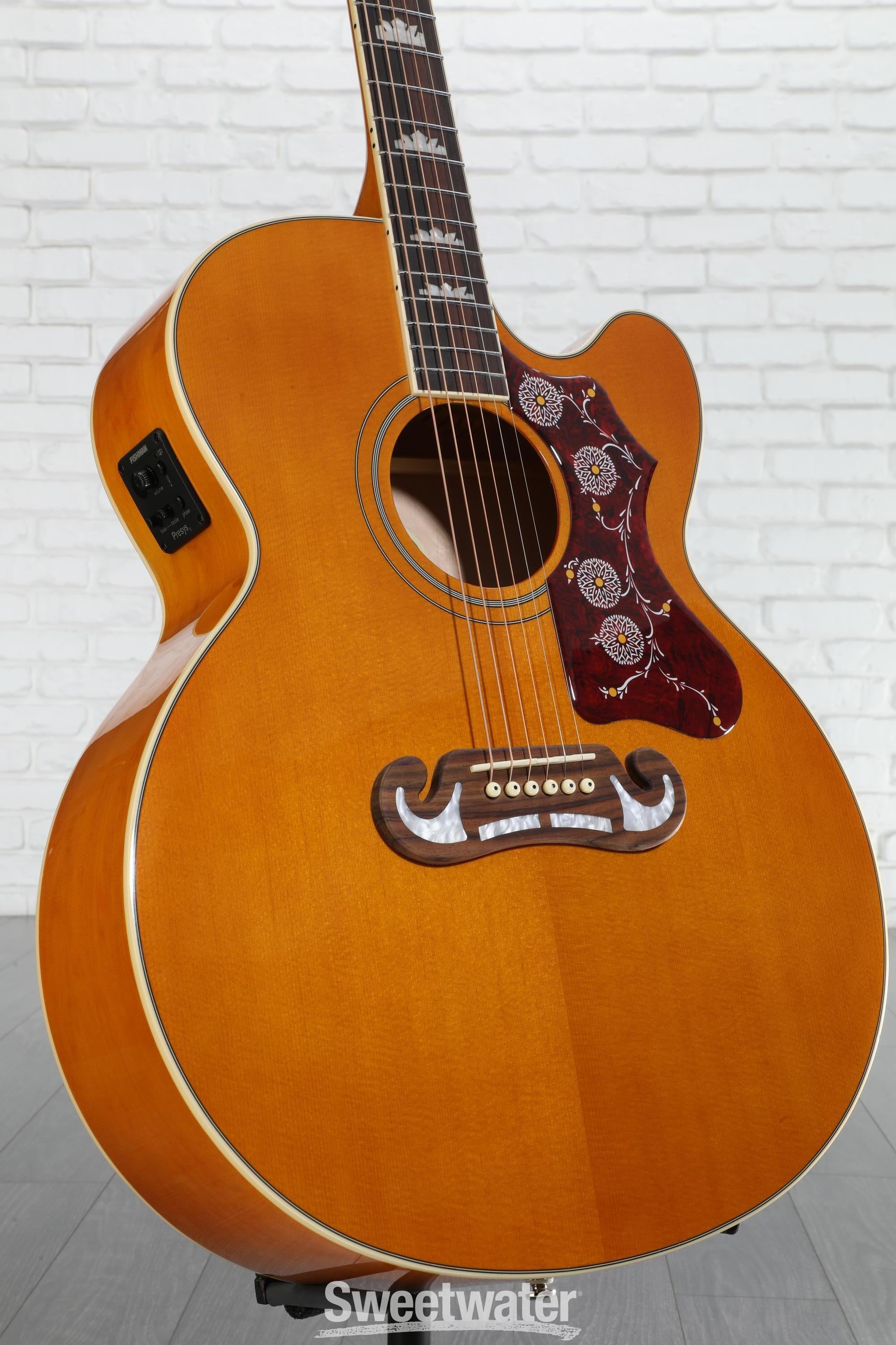 Photo of Epiphone J-200 Studio EC Acoustic-electric Guitar - Antique Natural