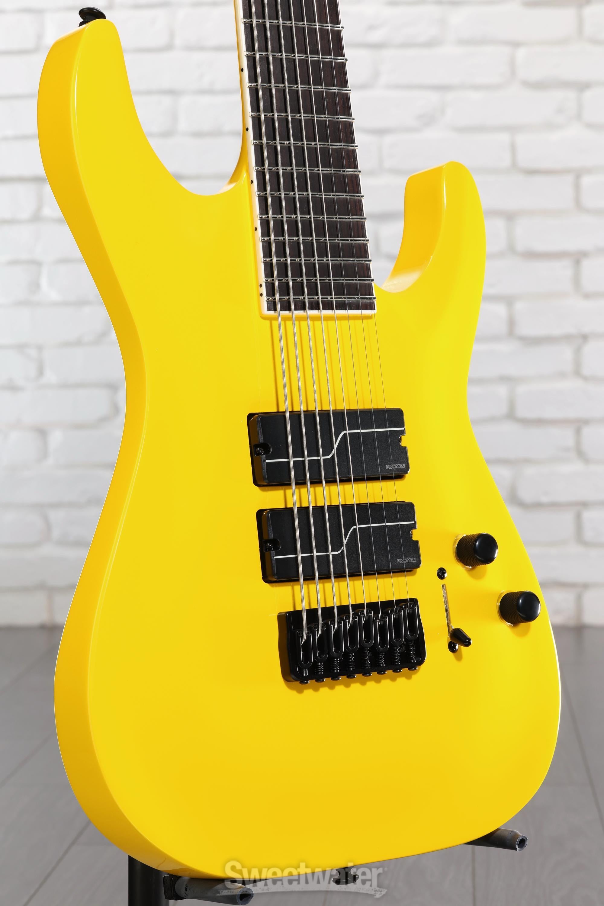 Photo of ESP LTD Stephen Carpenter SC-608 Signature 8-string Baritone Electric Guitar - Yellow