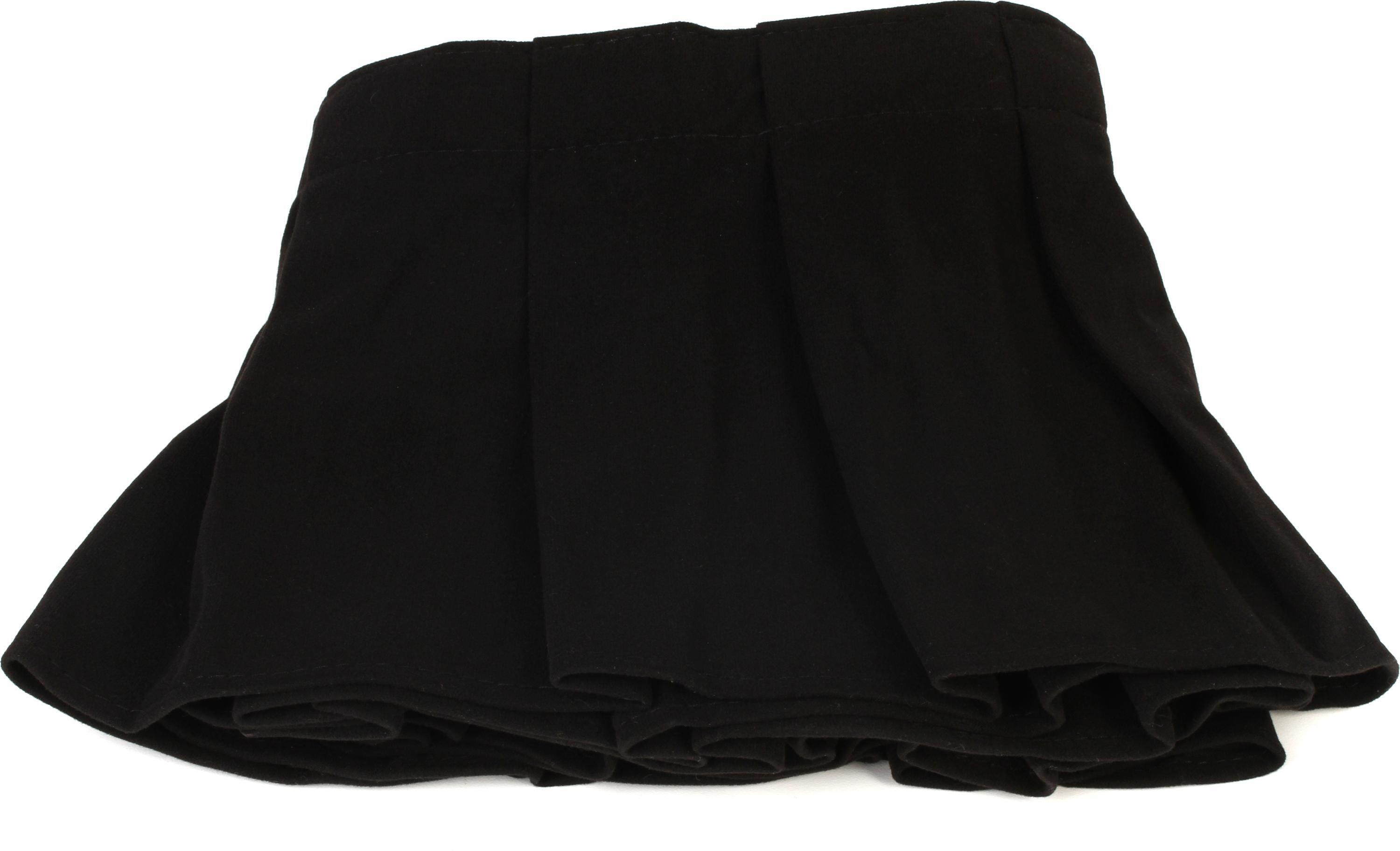 Photo of IntelliStage ISSK8X8 8 foot x 8-inch Black Stage Skirt