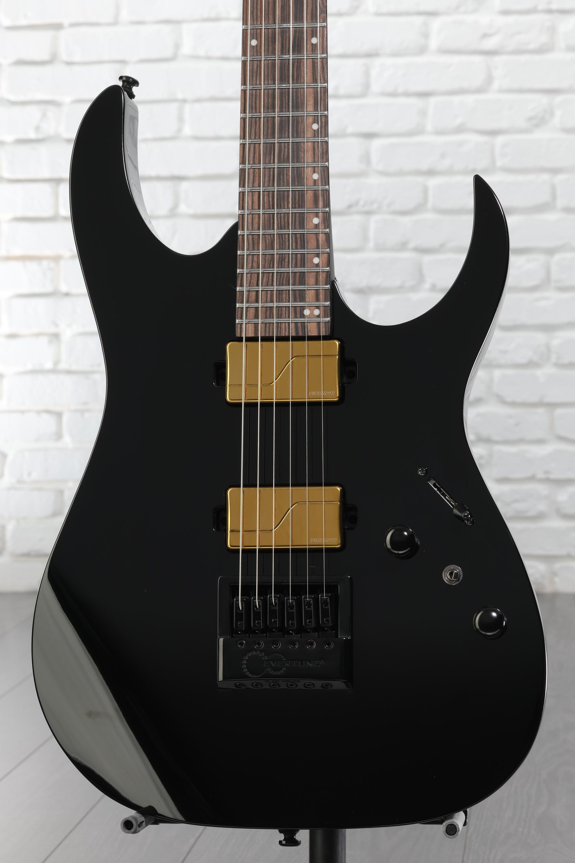 Ibanez Universe ブラックエレキギター Ibanez RG320EXZ Black Flat Edge-Zero II Locking Quantum HH 24F