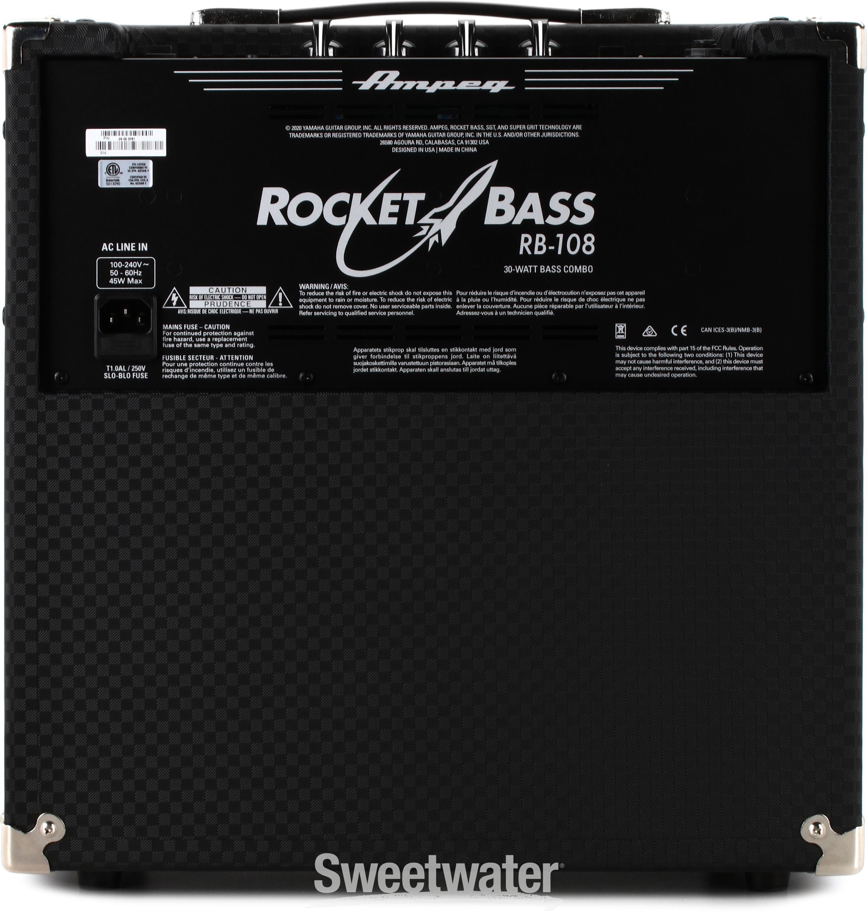 Ampeg Rocket Bass RB-108 1x8 30-watt Bass Combo Amp | Sweetwater