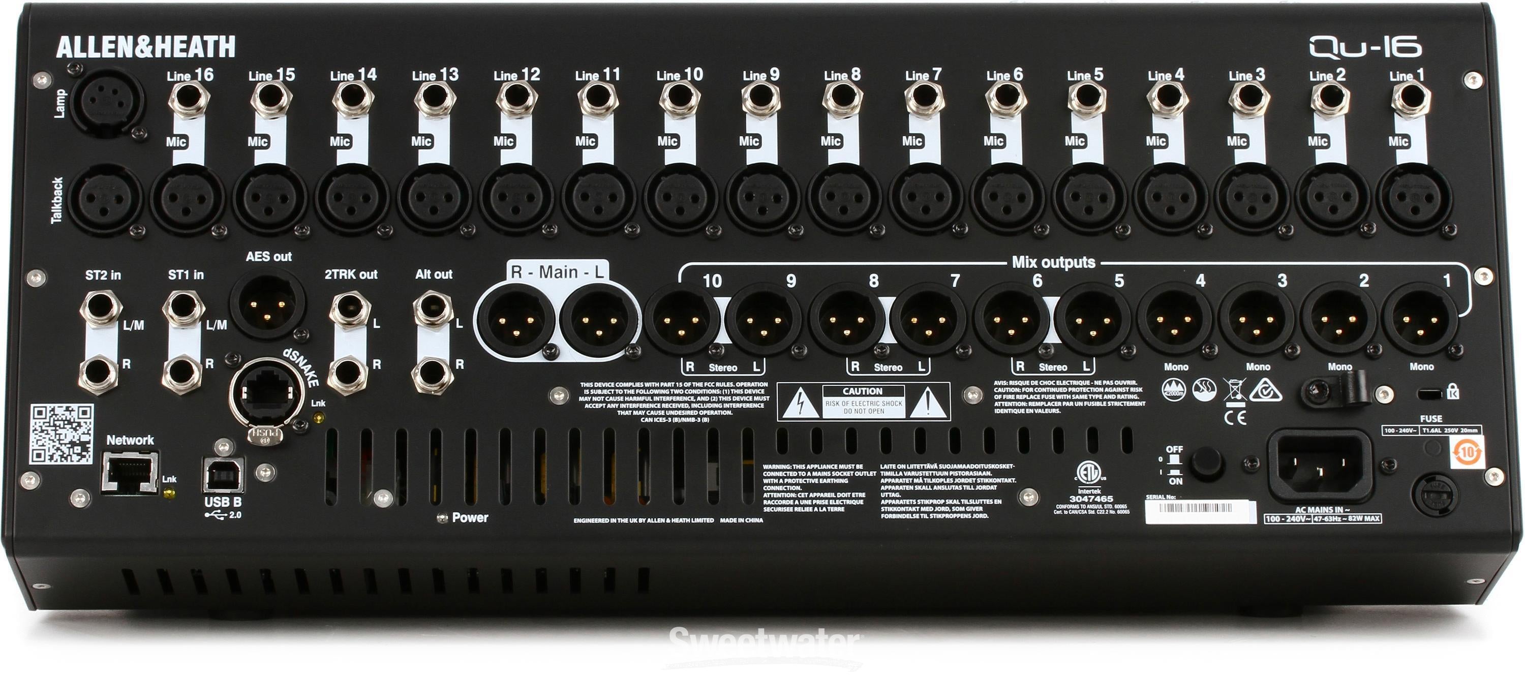 Allen & Heath Qu-16 デジタルミキサー Qu-16 • Allen & Heath