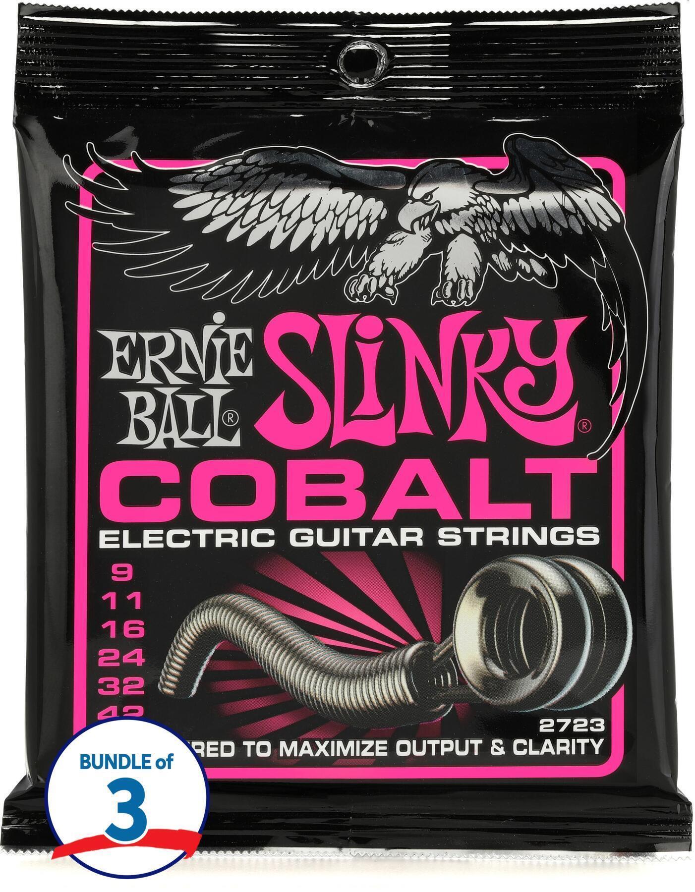 Ernie Ball 2723 Super Slinky Cobalt Electric Guitar Strings