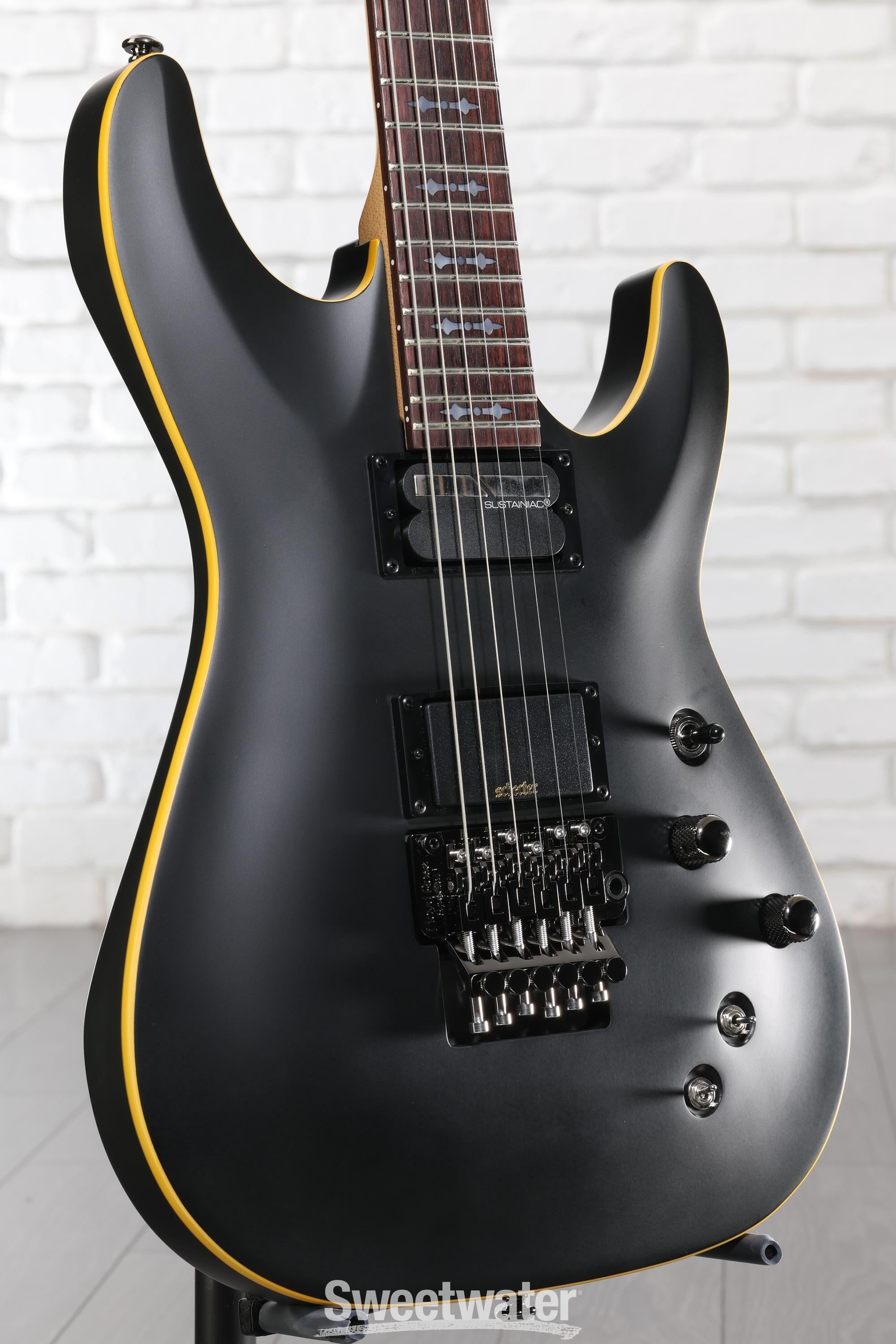 Schecter Demon-6 FR-S Electric Guitar - Satin Black | Sweetwater