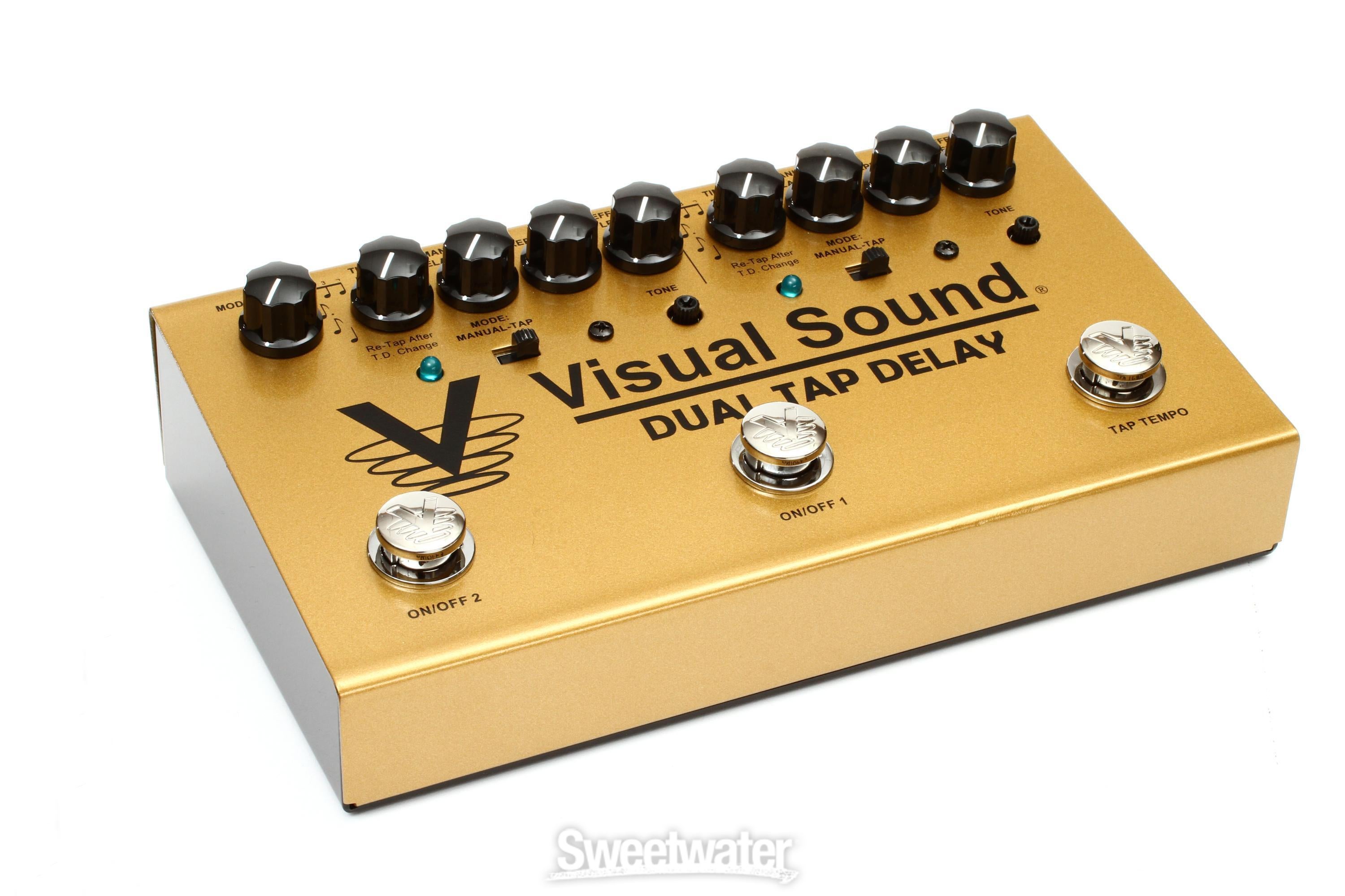 Visual Sound Dual Tap Delay Two-Channel Tap Tempo Delay Pedal Reviews |  Sweetwater