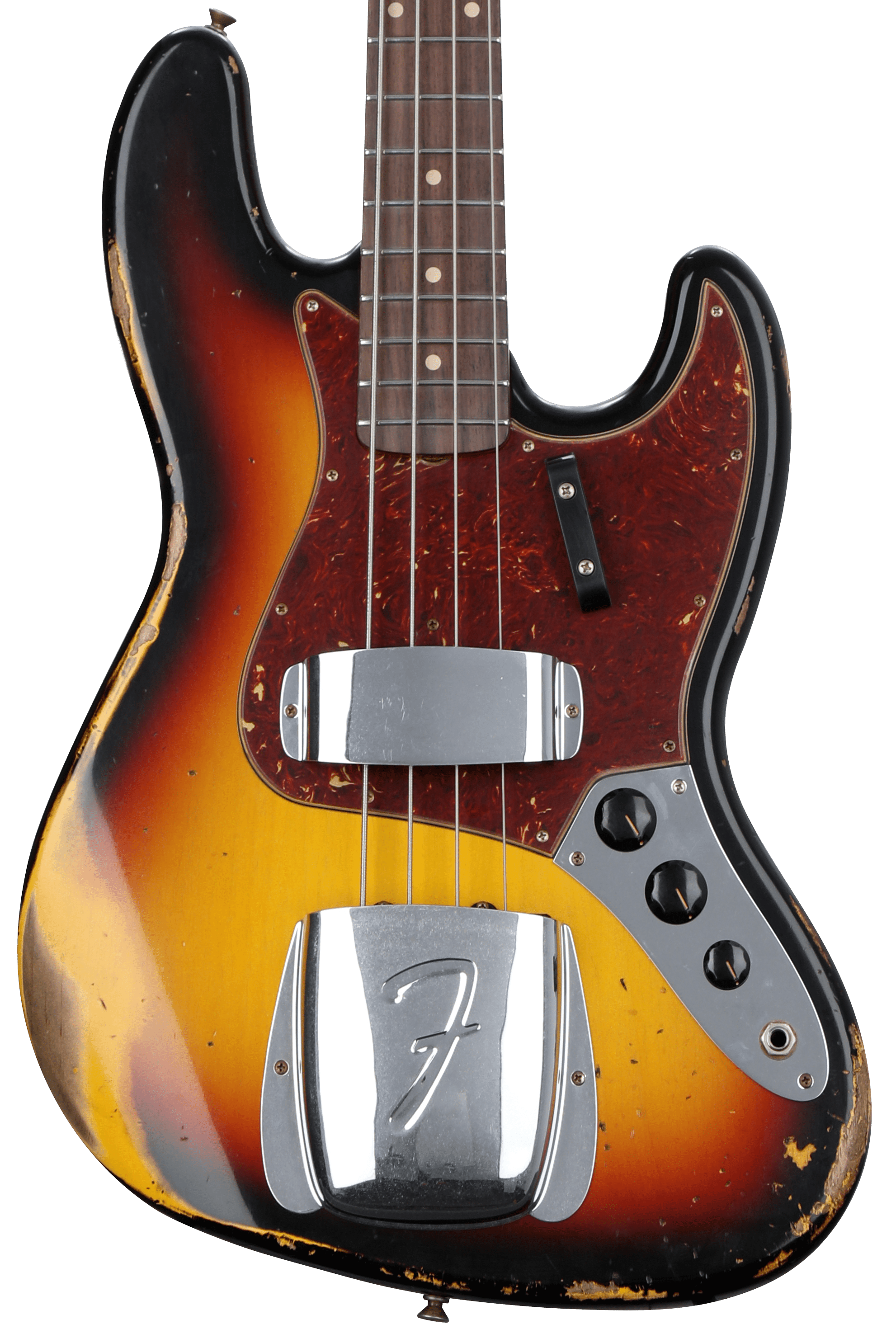 Shop　Limited-edition　Jazz　Fender　Relic　Heavy　3-color　Custom　Sweetwater　Bass　Sunburst