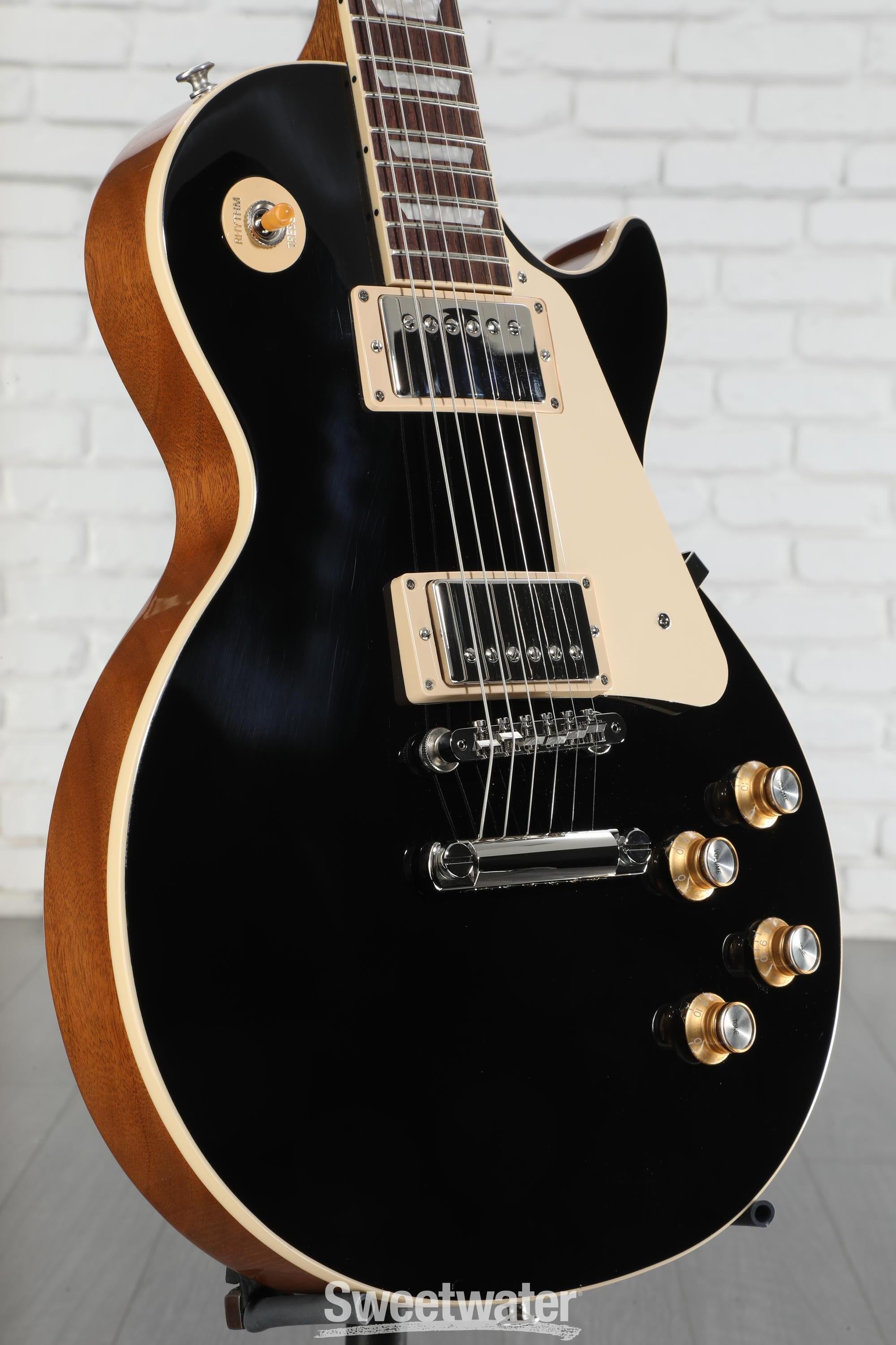 ギター Gibson LP Standard Ebony Black Gibson Custom '60 Les Paul Standard Reissue Aged Black w