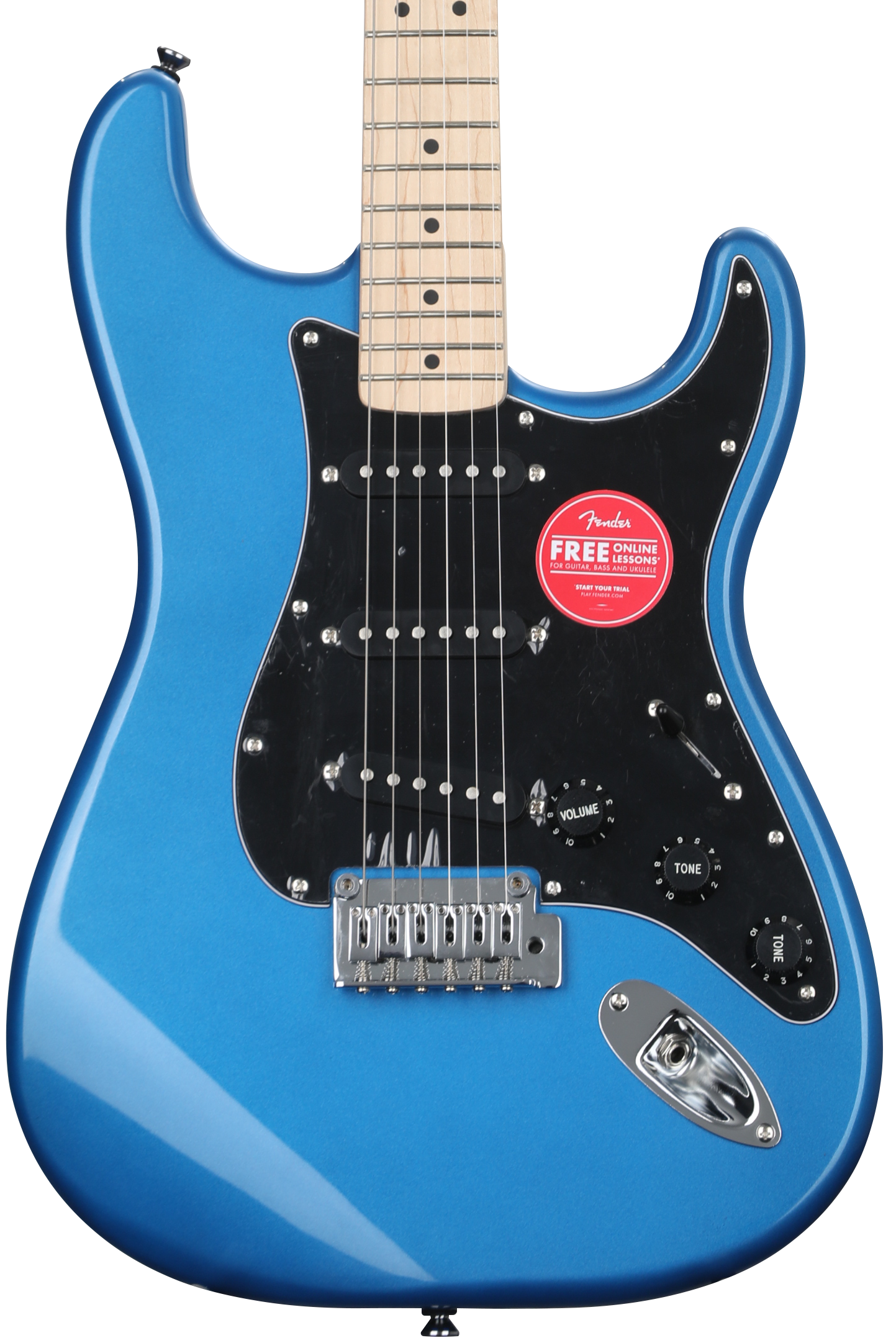 Squier Affinity Series Stratocaster Electric Guitar Lake Placid Blue with Maple Fingerboard