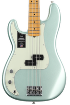 Product Image - This Item - Fender American Professional II Precision Bass Left-handed - Mystic Surf Green with Maple Fingerboard