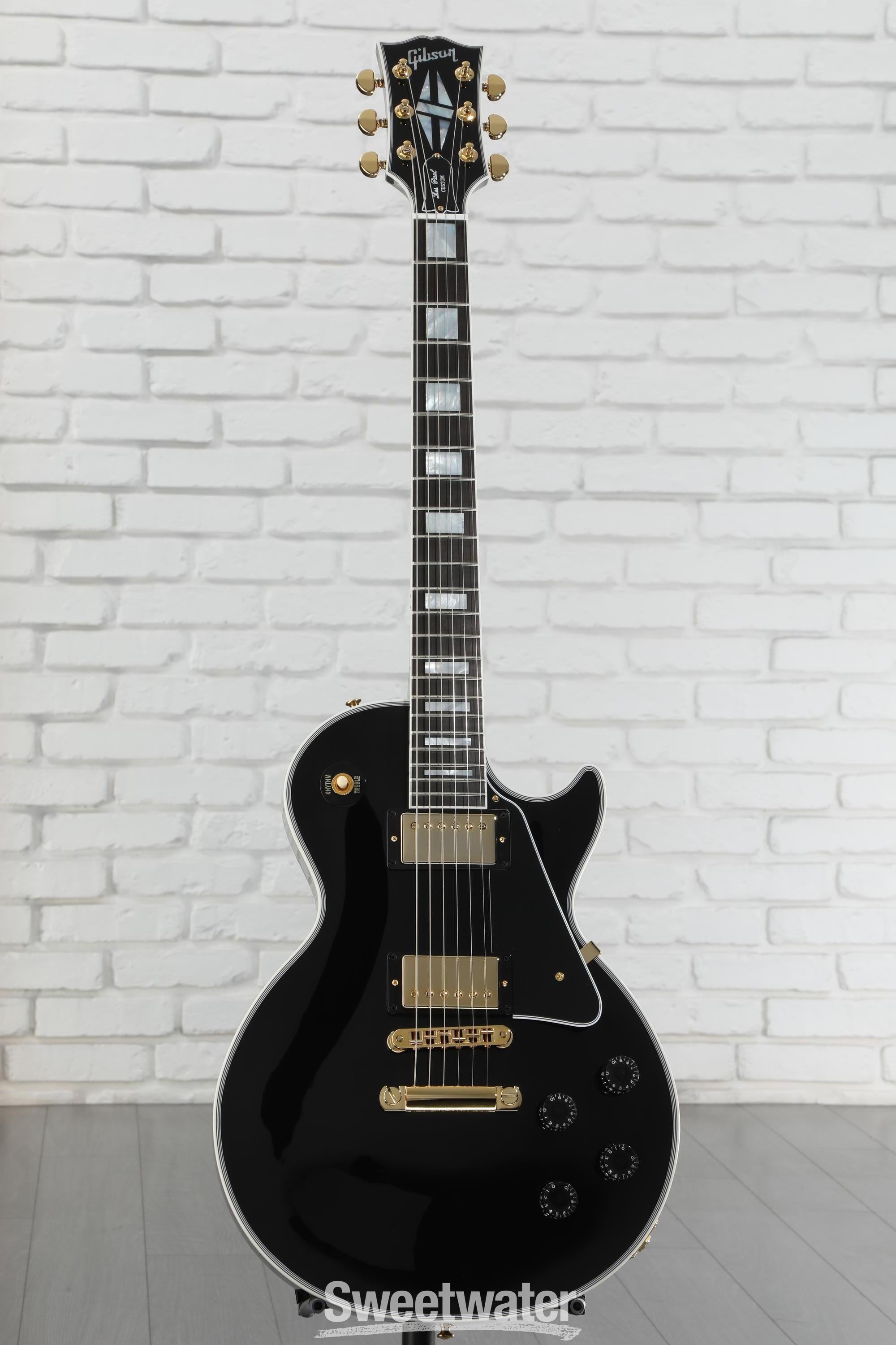 ギター Gibson Custom Shop Les Paul Custom Ebony Gibson Custom Shop Les Paul Custom Made 2 Measure Ebony