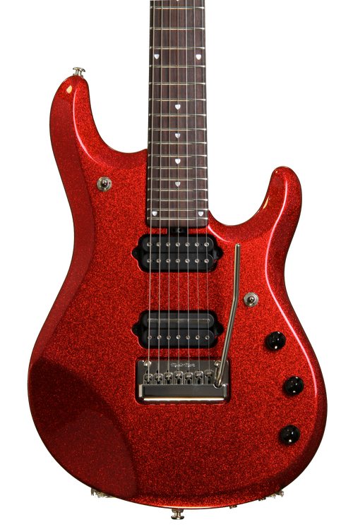 Ernie Ball Music Man JP7 Fully Loaded - Cardinal Red Sparkle