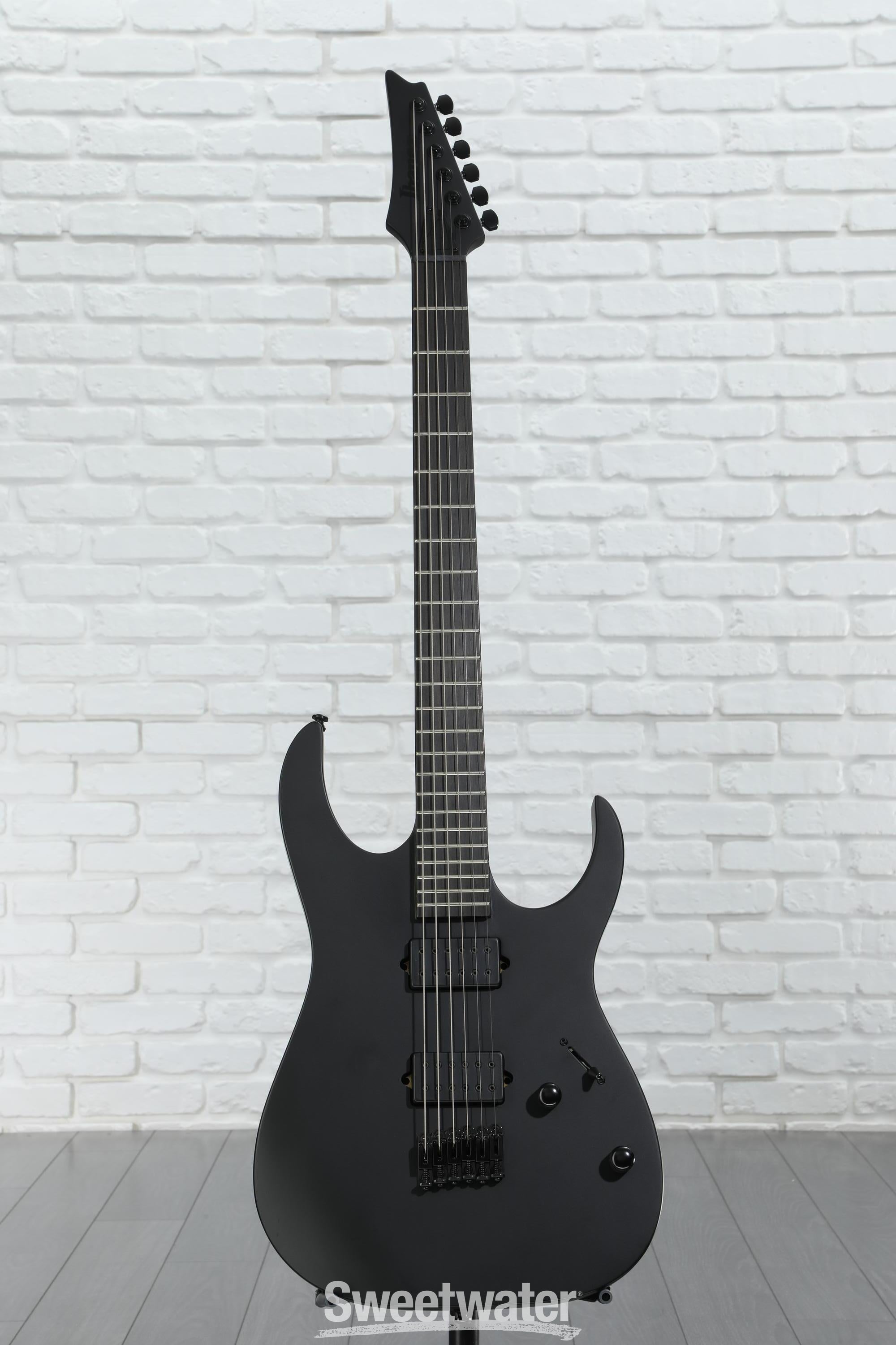 ギター Ibanez Iron Label RGIXL7 Black Flat Ibanez Iron Label RG Baritone - Black Flat | Sweetwater