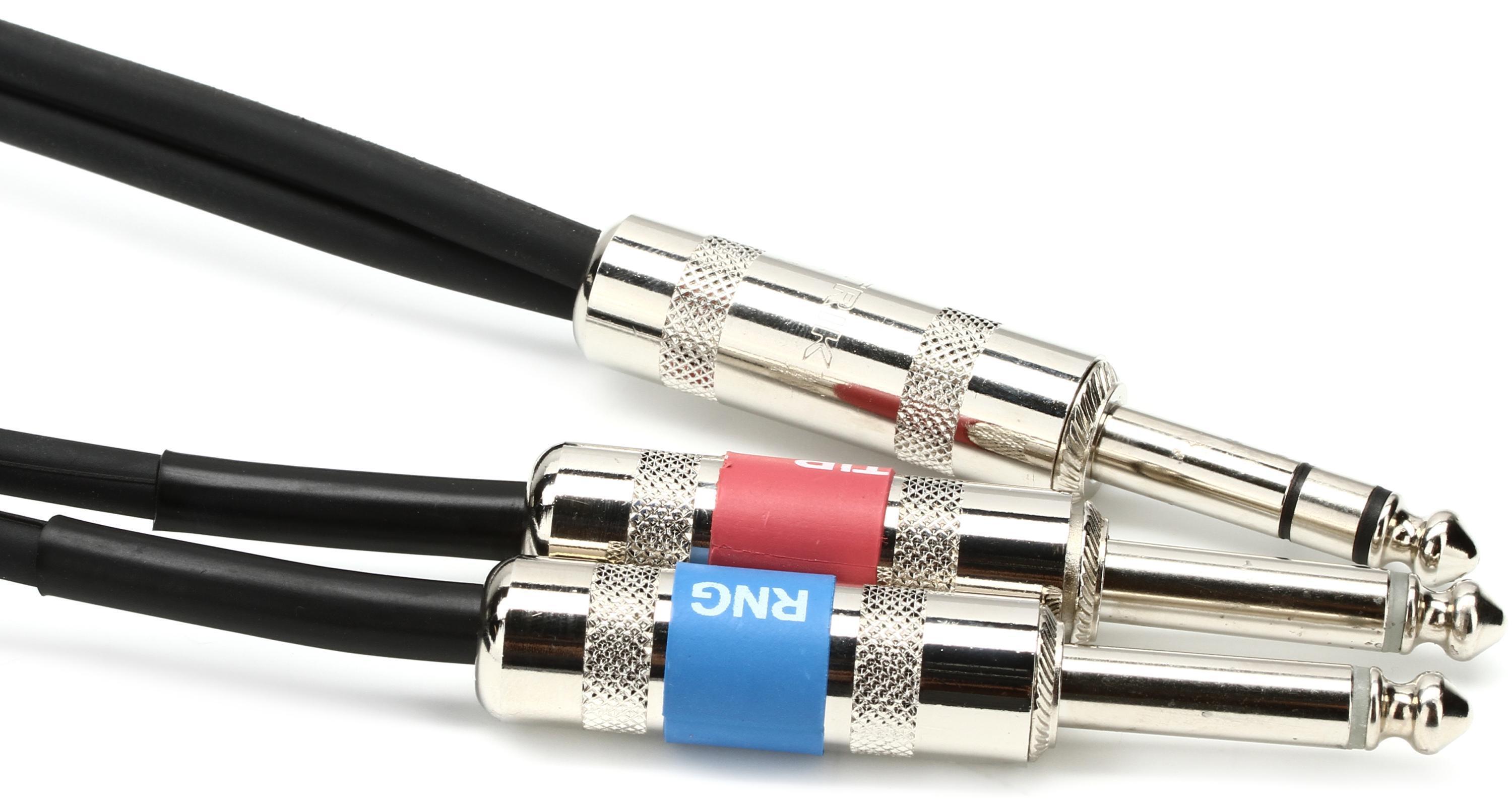 Amazon.com: ROBAUN 1PC 6.35MM Stereo to Dual Y-Splitter