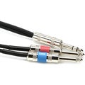 Photo of Pro Co IPBQ2Q-20 1/4-inch TRS Male to Dual 1/4-inch TS Male Insert Cable - 20 foot