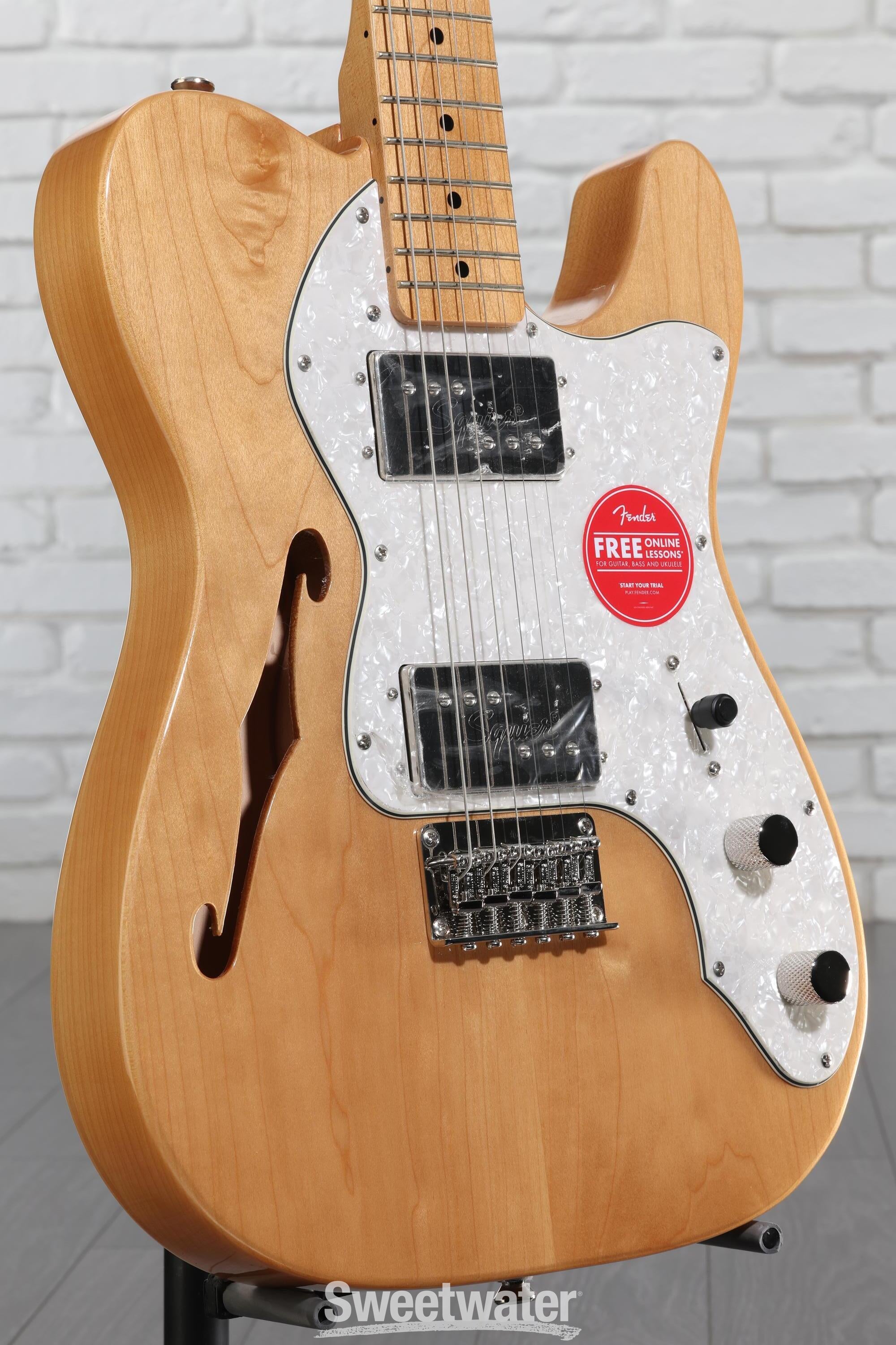 ギター Squier by Fender 70s Telecaster Thinline Amazon.com: Squier Classic Vibe 70s Thinline Telecaster Electric