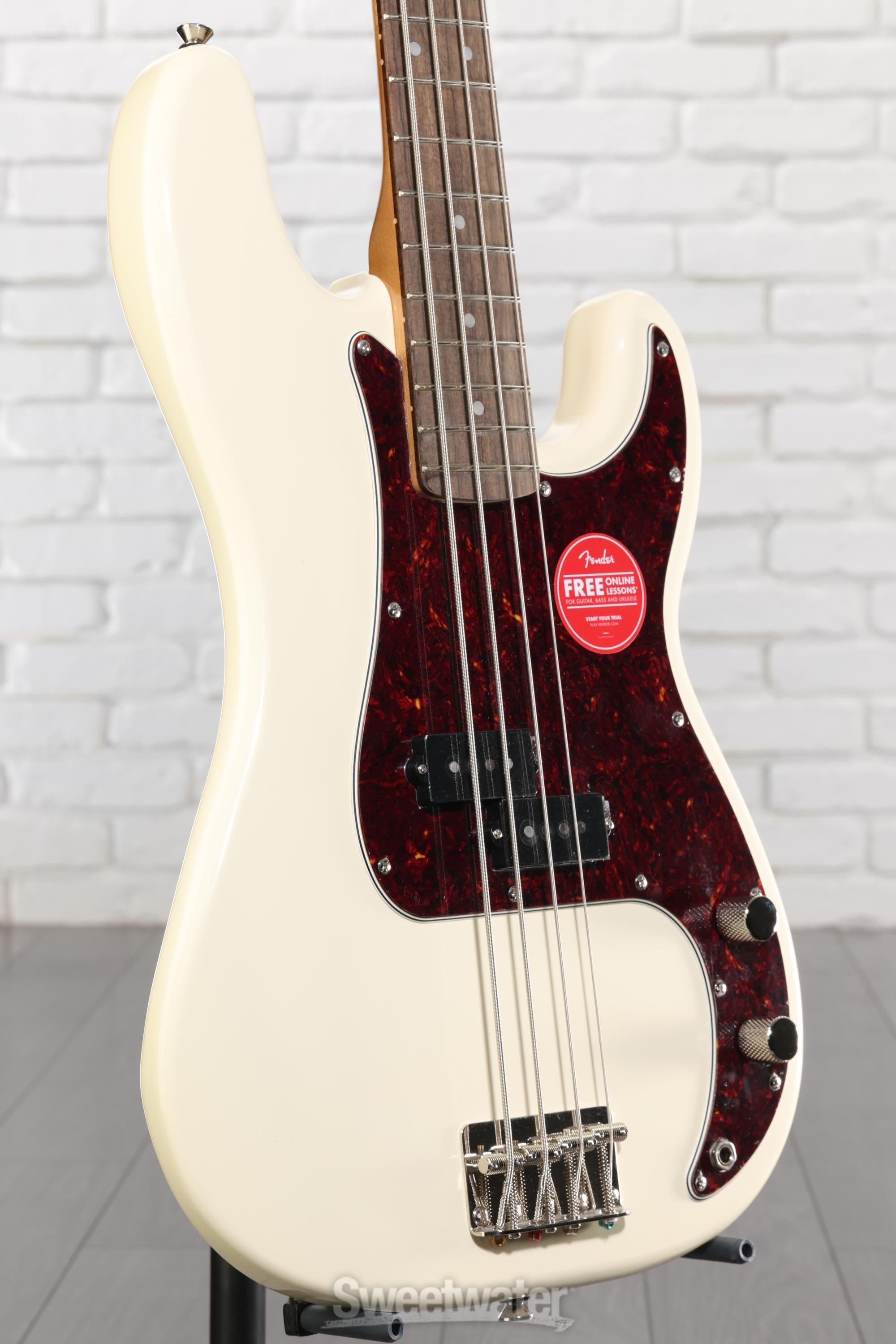 Squier Classic Vibe '60s Precision Bass - Olympic White | Sweetwater