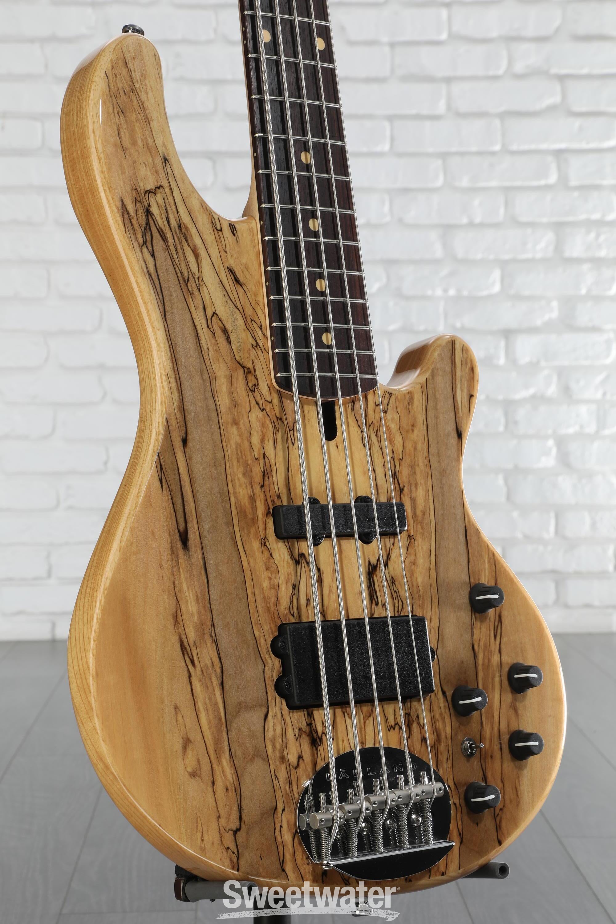 Lakland Skyline 55-02 Deluxe 5-string Bass Guitar - Spalted