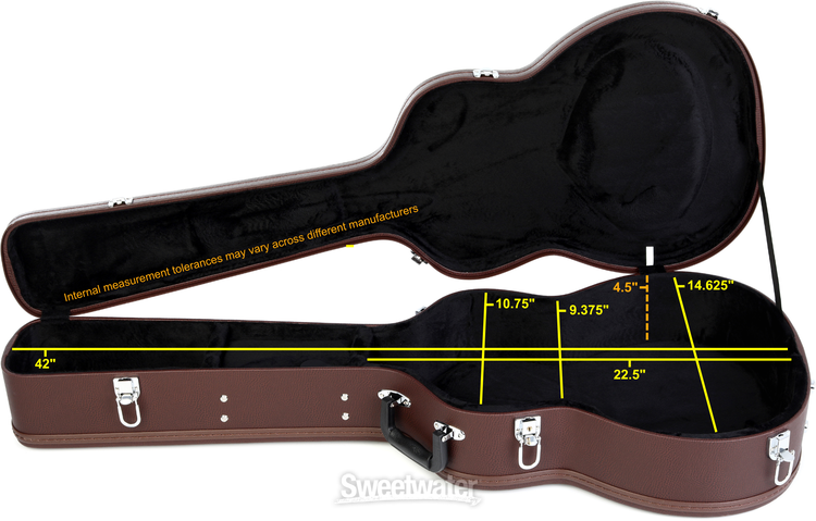Washburn GCFDLX Deluxe Acoustic Folk Guitar Hardshell Case
