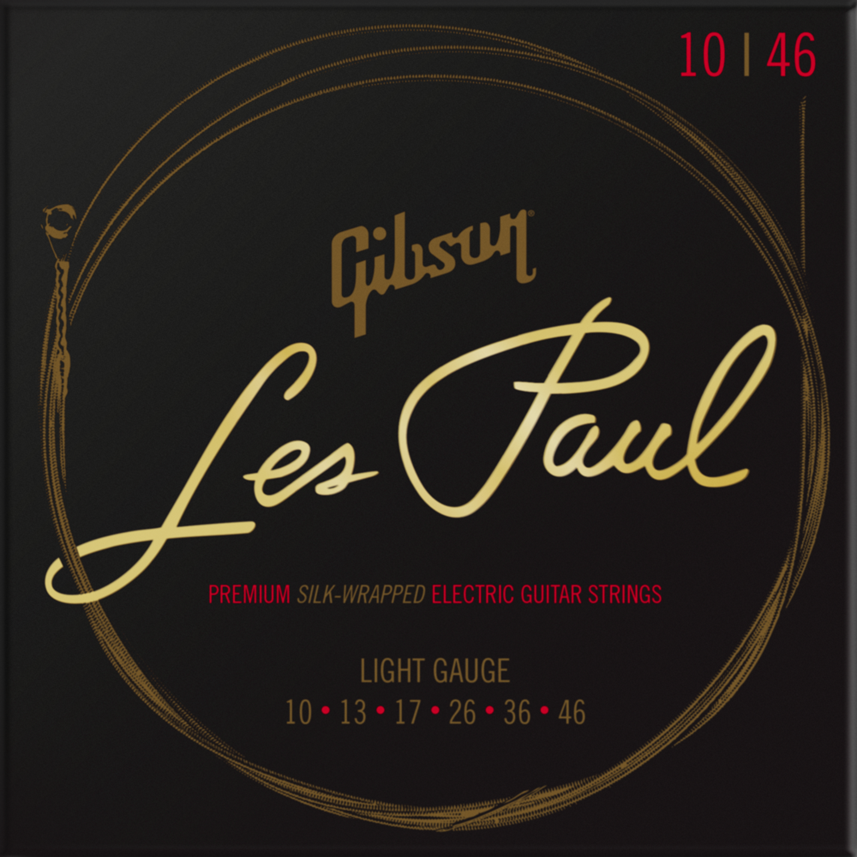 Gibson Accessories Les Paul Premium Electric Guitar Strings - .010-.046 Light