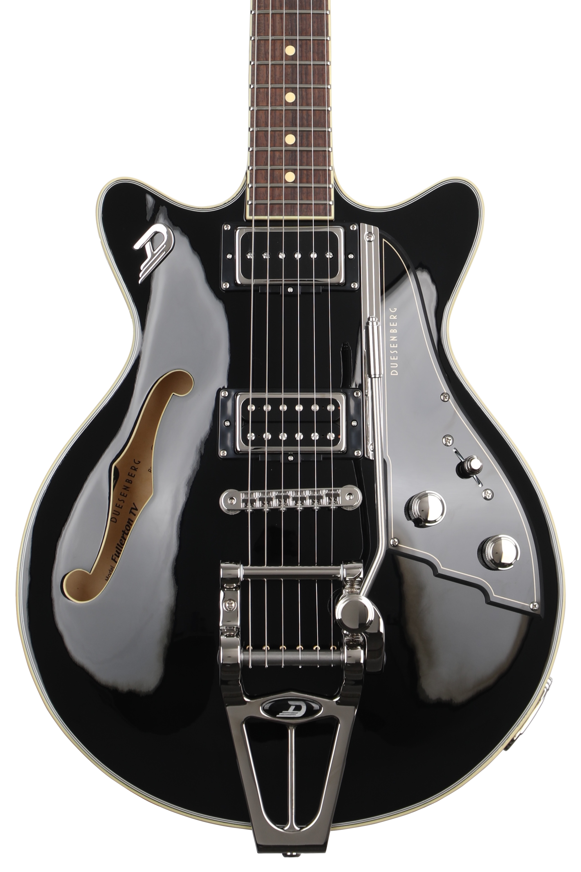 Duesenberg Fullerton TV Semi-hollowbody Electric Guitar - Black