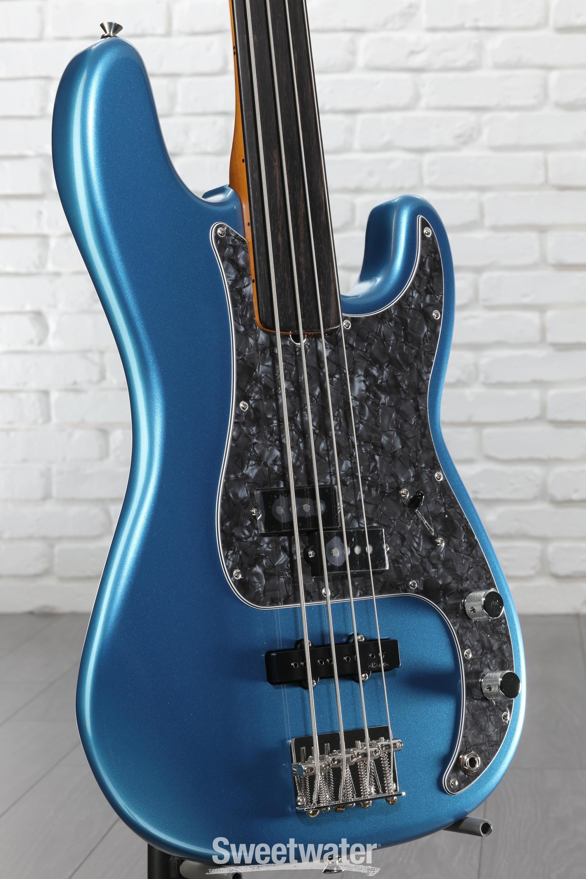 Fender Tony Franklin Fretless Precision Bass - Lake Placid Blue