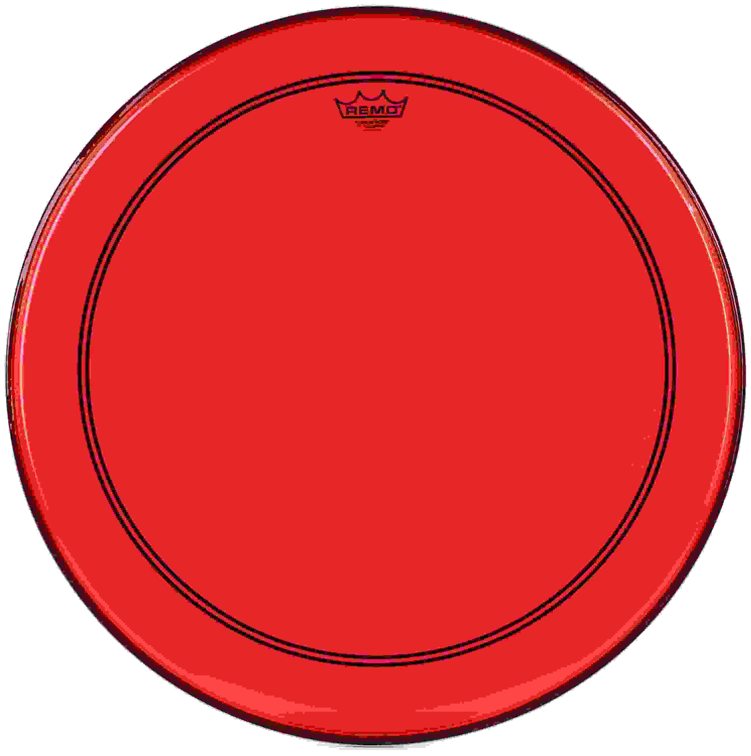 Remo Powerstroke P3 Colortone Red Bass Drumhead - 24 inch