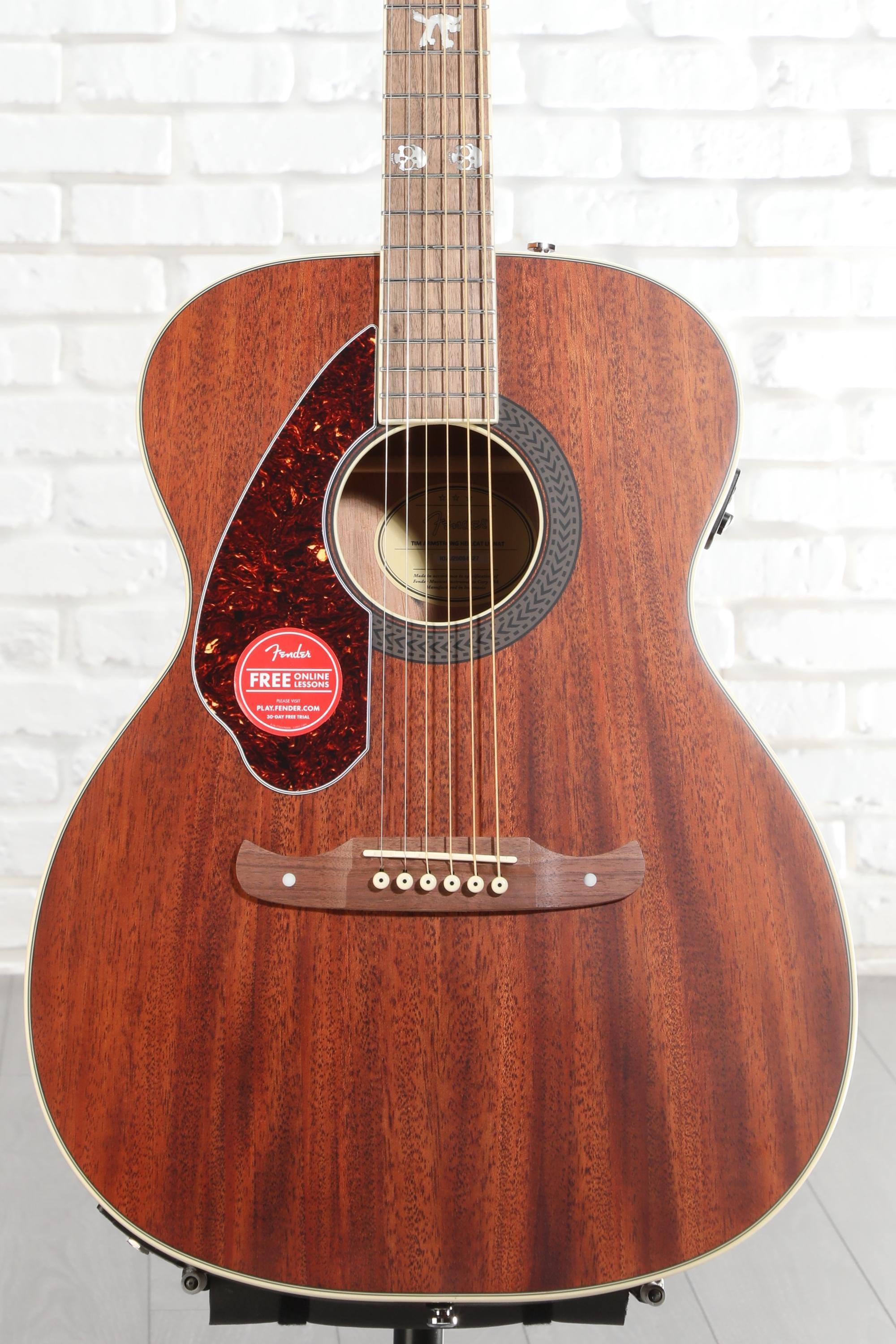 Fender Tim Armstrong Hellcat, Left-Handed Acoustic-Electric Guitar