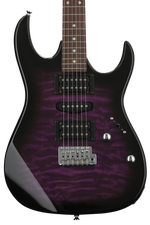 Photo of Ibanez Gio GRX70QA Electric Guitar - Transparent Violet Sunburst