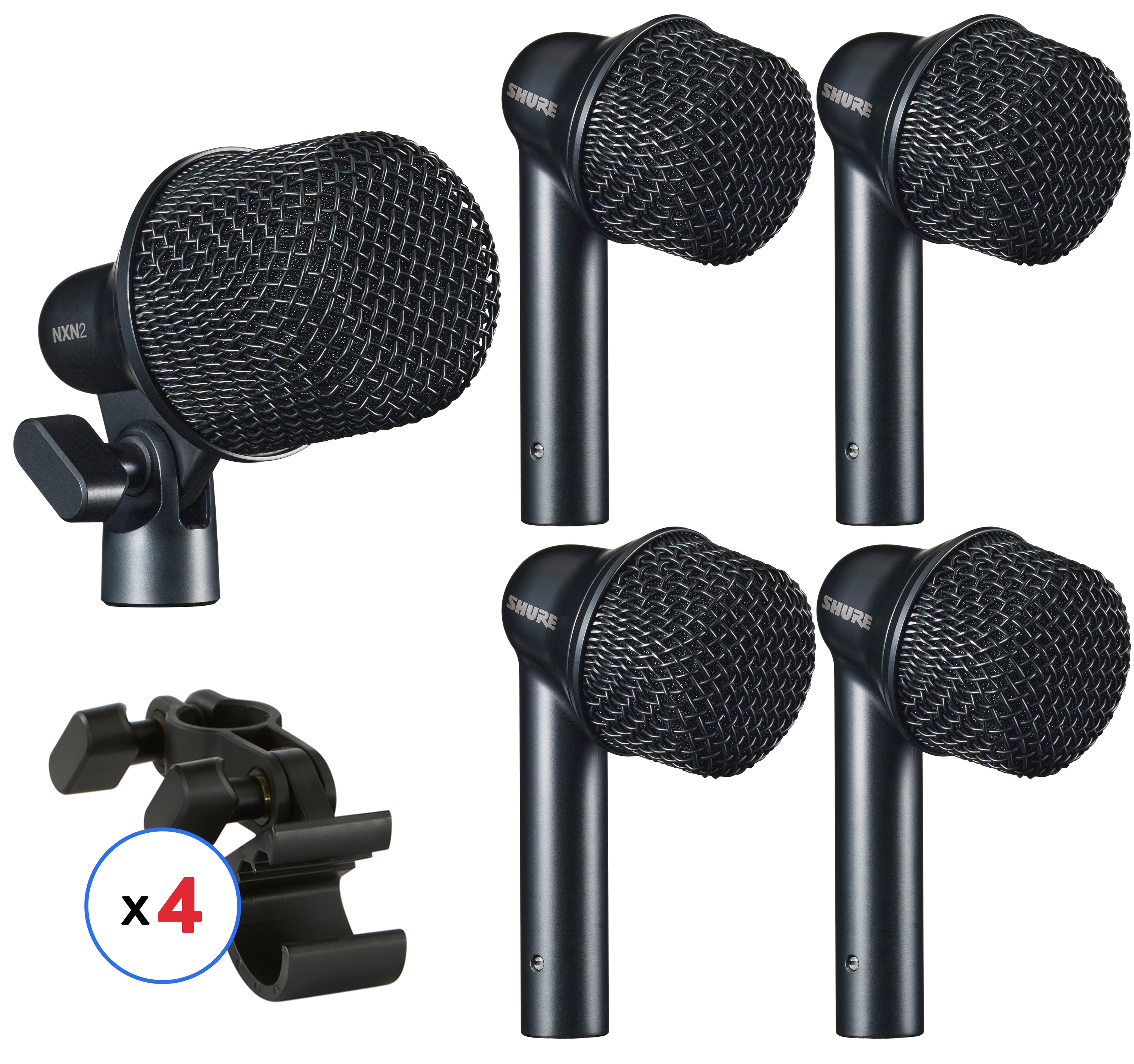 Shure Nexadyne 5 Piece Drum Microphone Set | Sweetwater