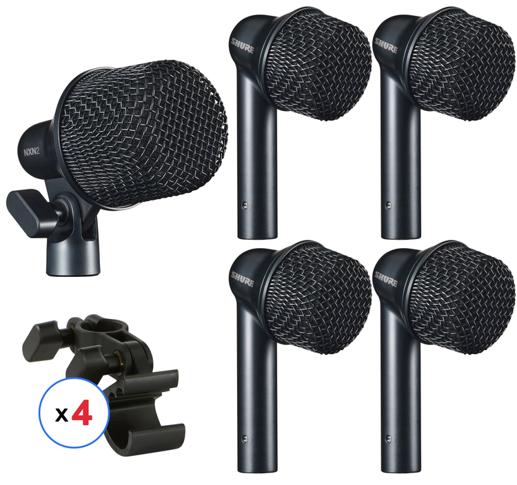 Shure Nexadyne 5 Piece Drum Microphone Set | Sweetwater